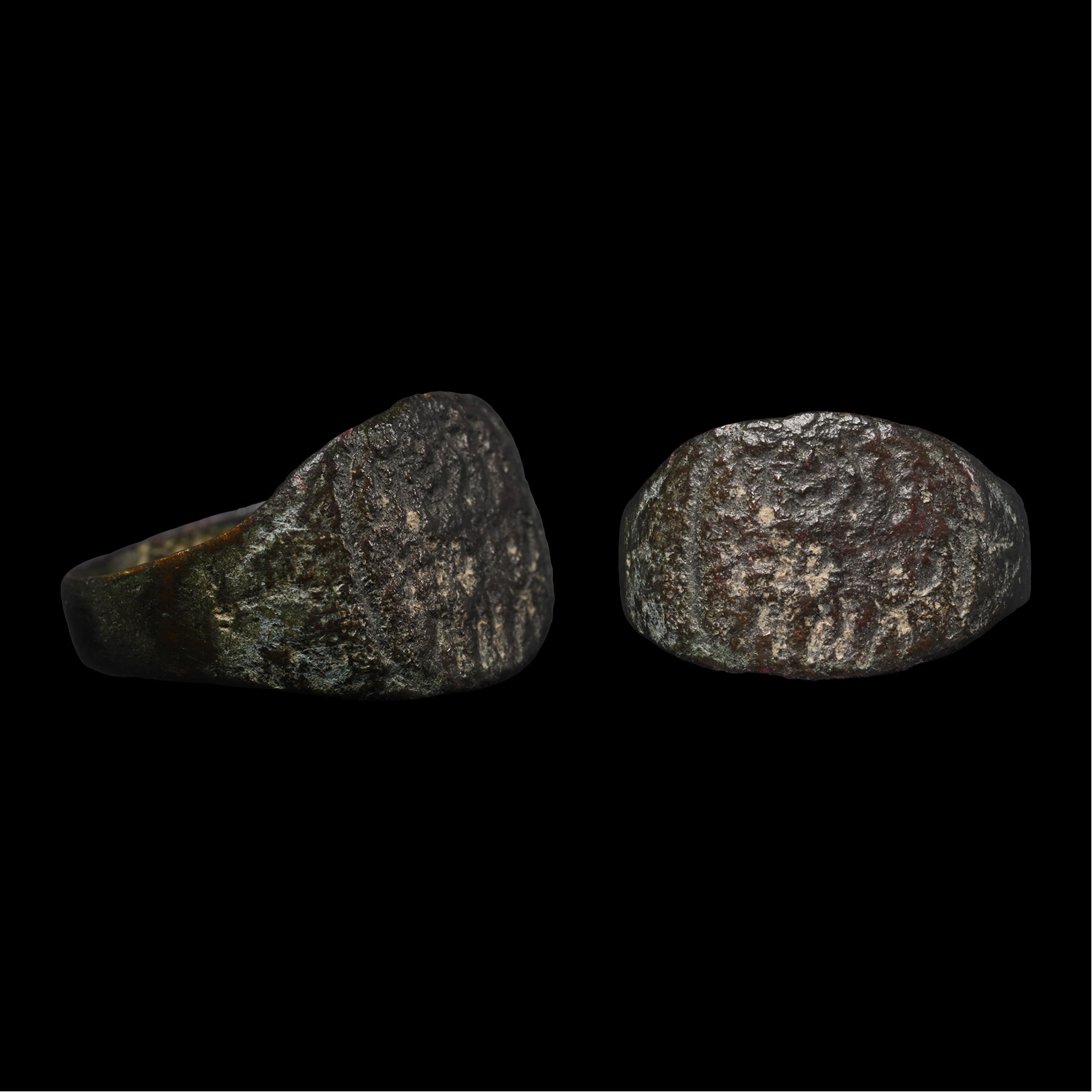 Byzantine Bronze Inscribed Ring