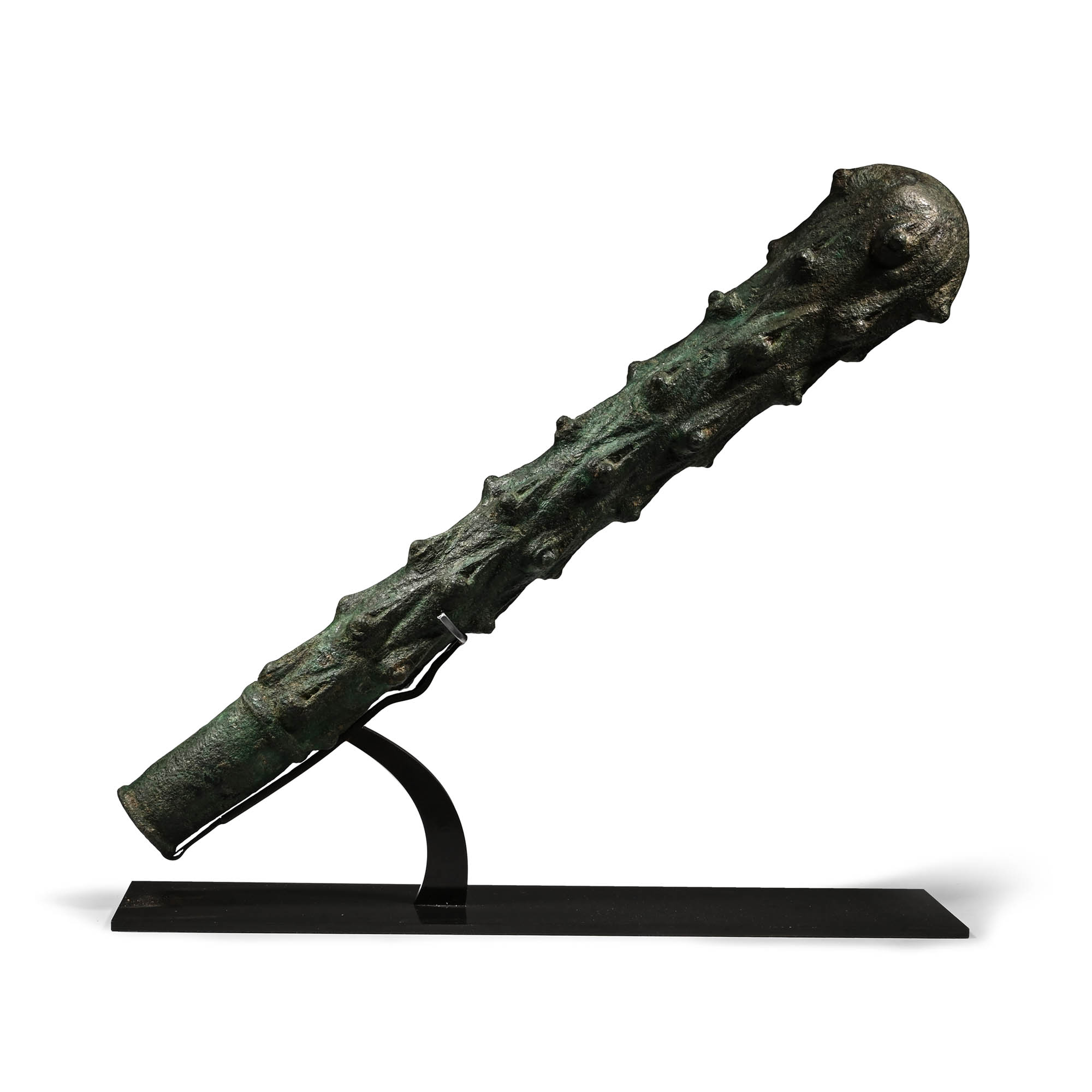 Life-Size Roman Bronze Club from a Statue of Hercules