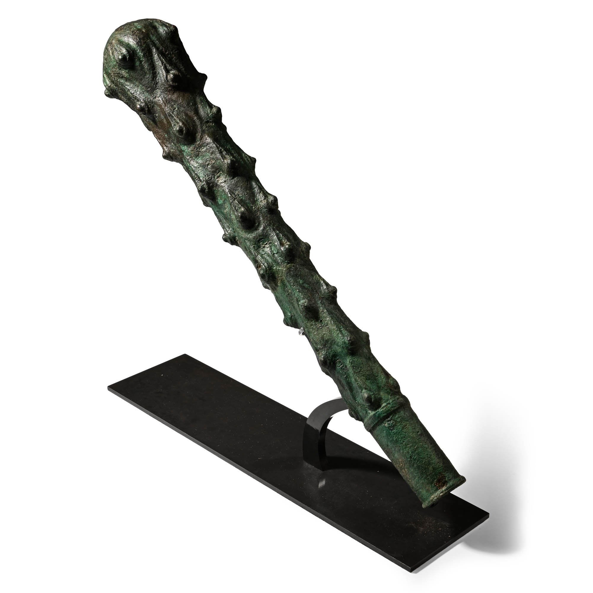 Life-Size Roman Bronze Club from a Statue of Hercules
