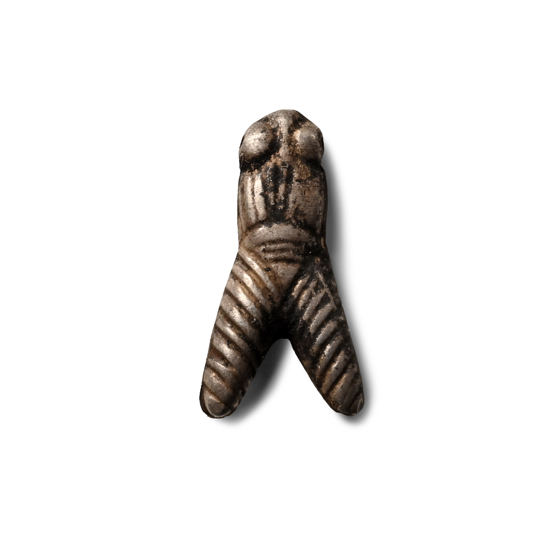 Egyptian Silver Fly Amulet