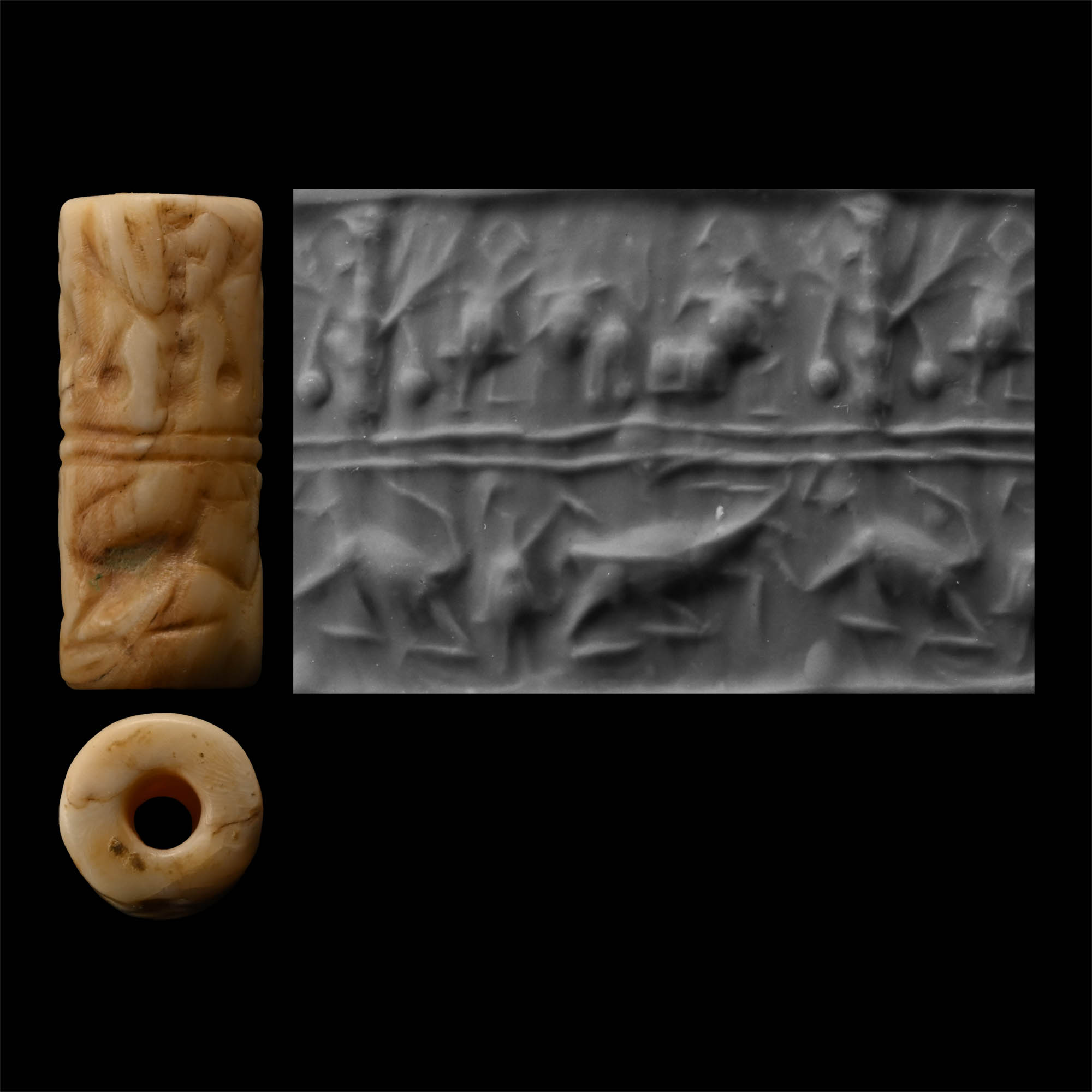 Sumerian Bone Cylinder Seal