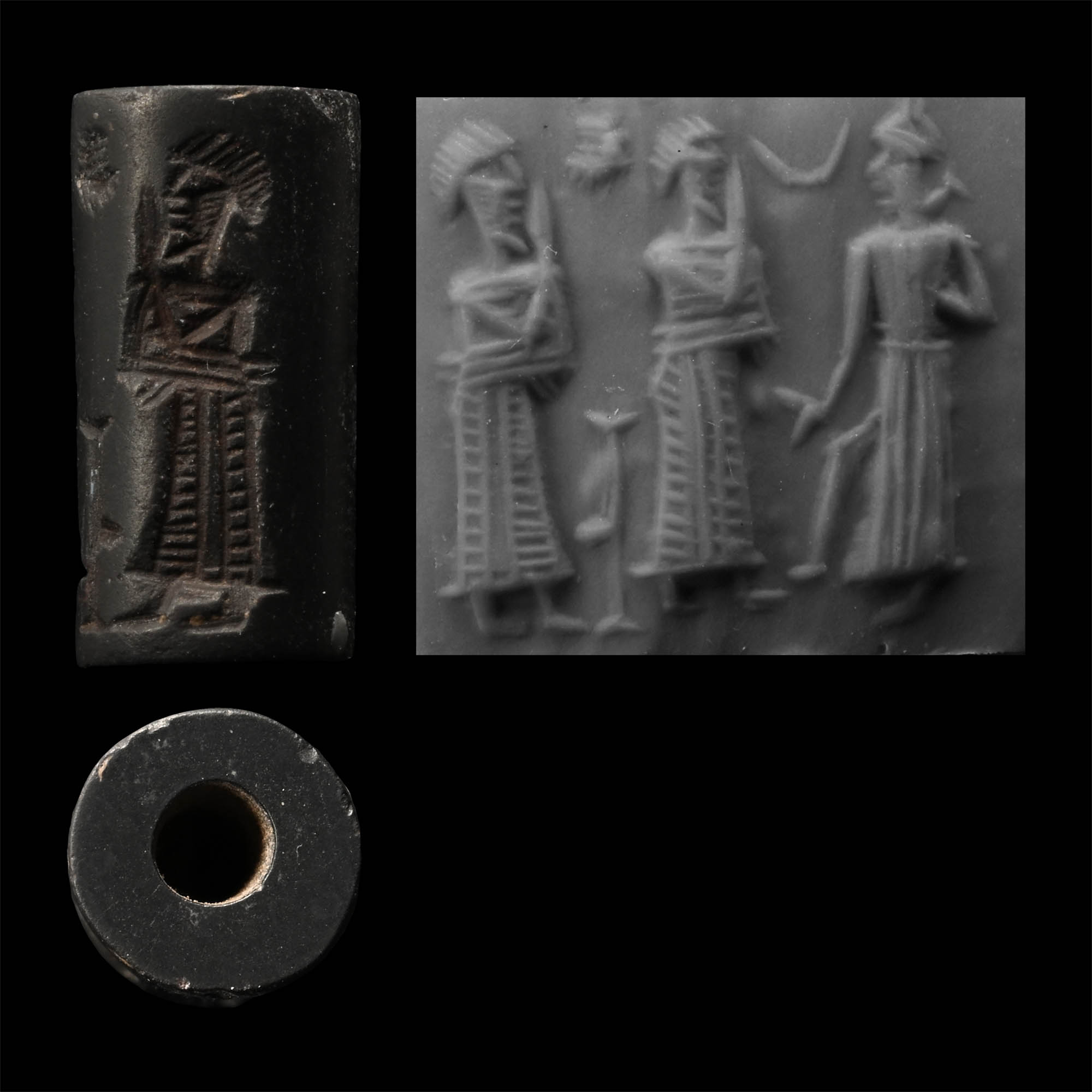 Old Babylonian Haematite Cylinder Seal