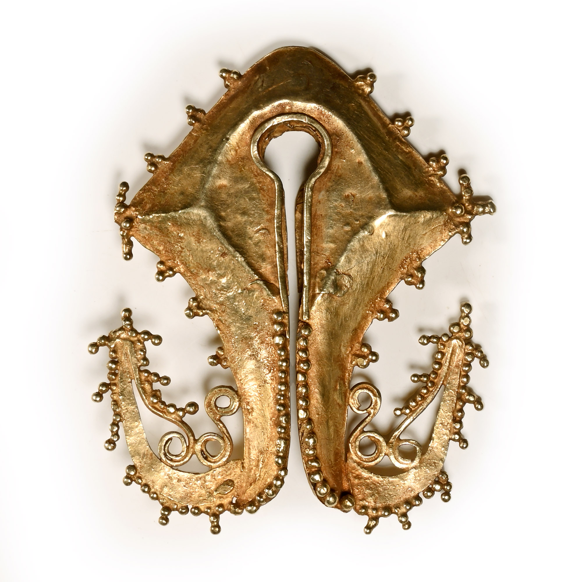Sumba Gold Mamuli Ear Ornament