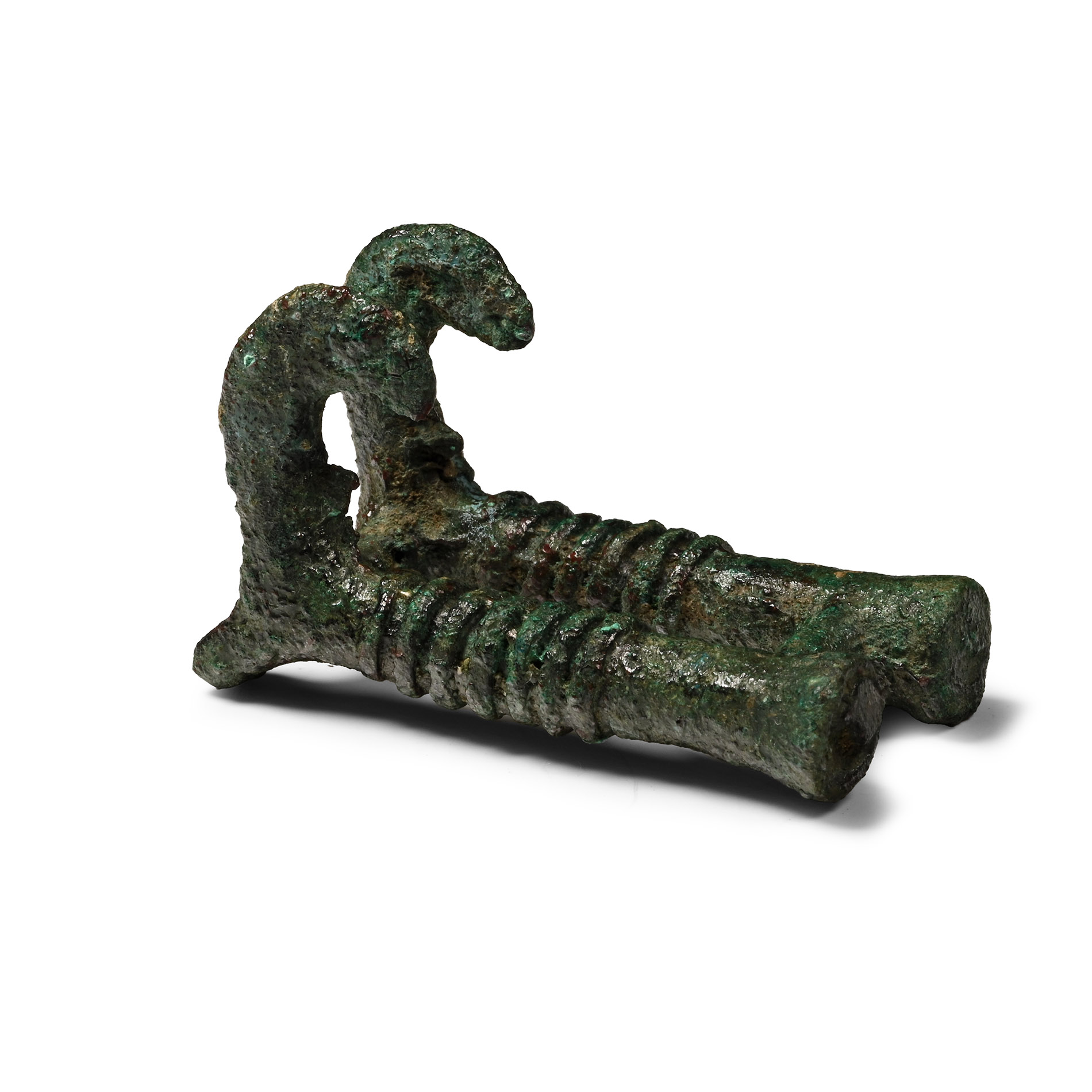 Luristan Bronze Double Ibex Finial