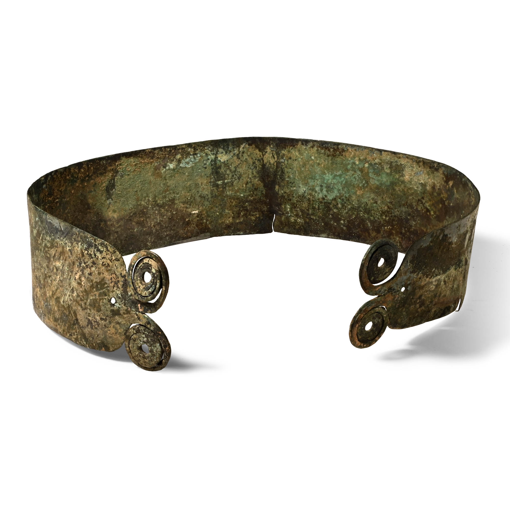 Luristan Bronze Armour Belt with Double Scroll Terminals
