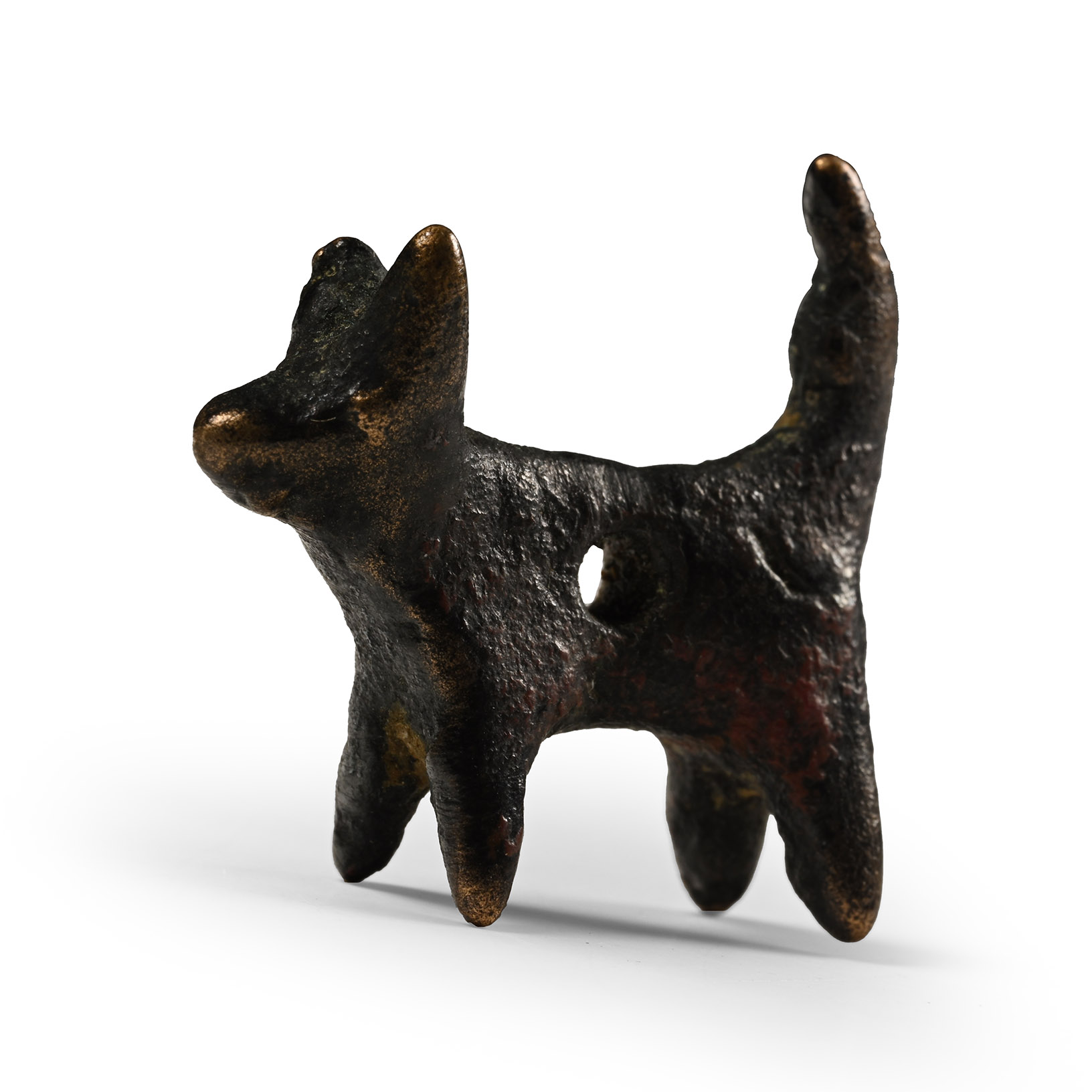 Roman Provincial Bronze Dog Amulet