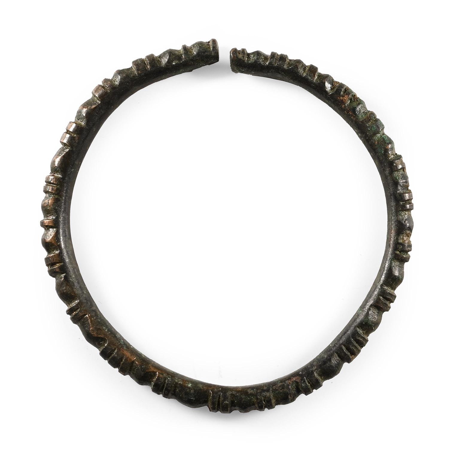 Western Asiatic Rib-Decorated Bronze Bracelet