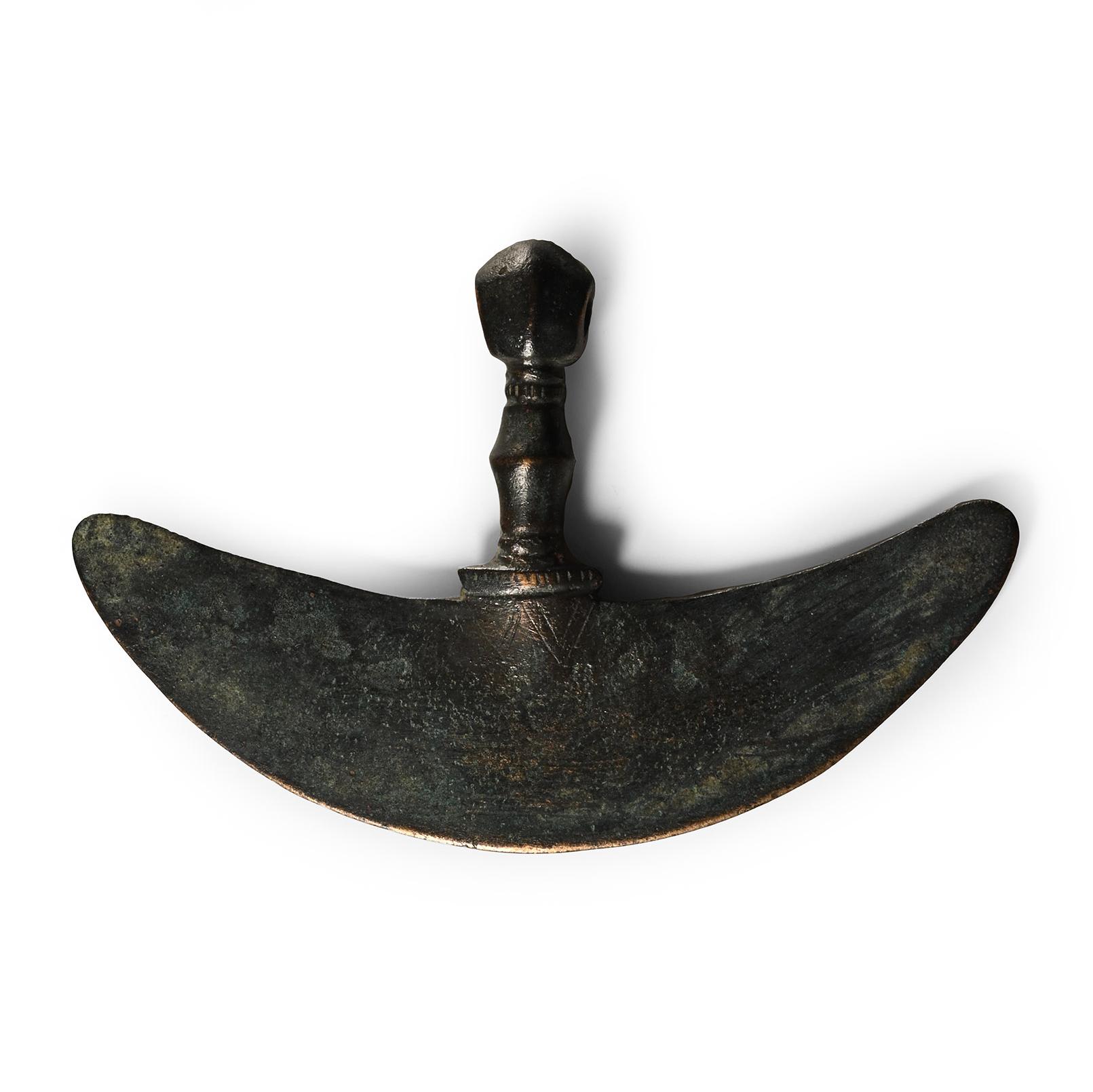 Western Asiatic Bronze Axe-Shaped Pendant