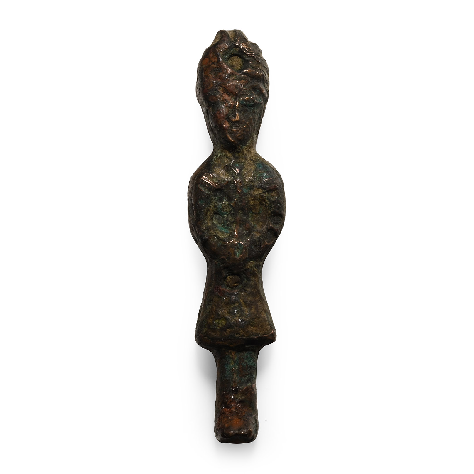 Northern Indian Bronze Lock Plate Figure