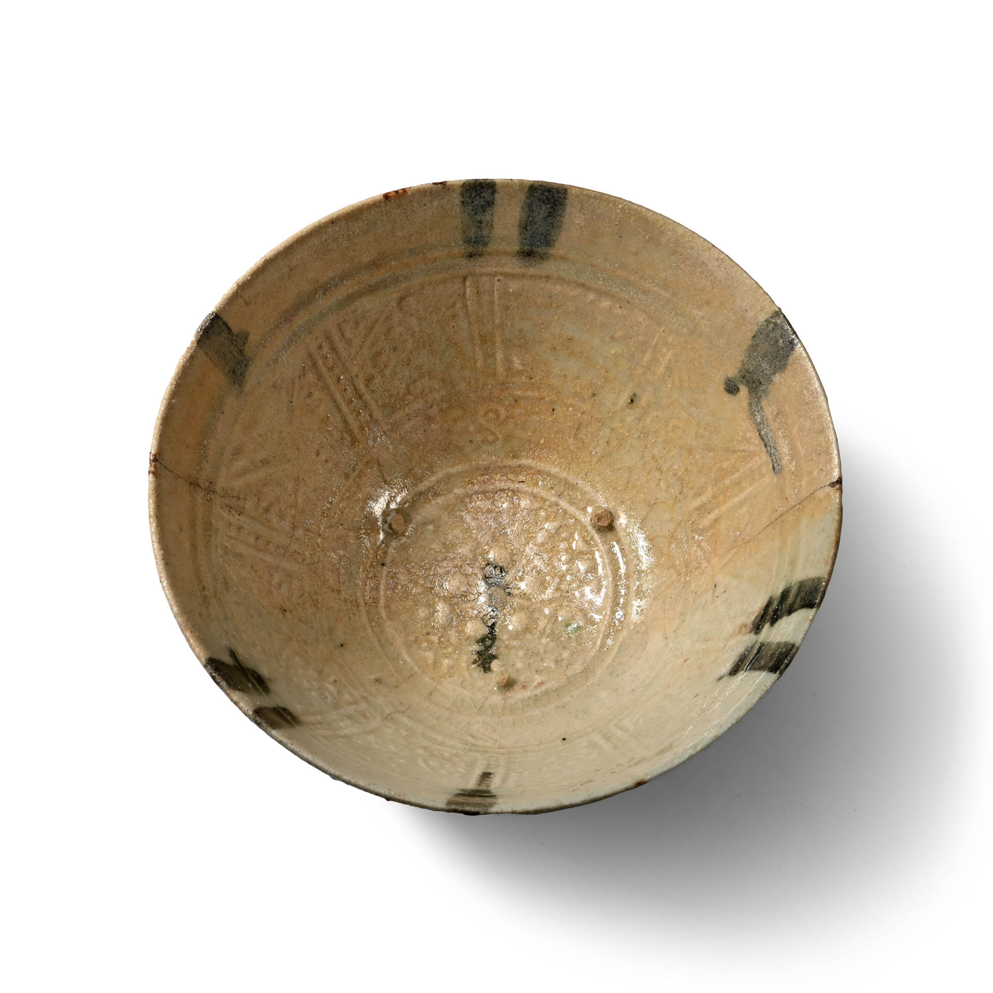 Western Asiatic Decorated White-Glazed Bowl