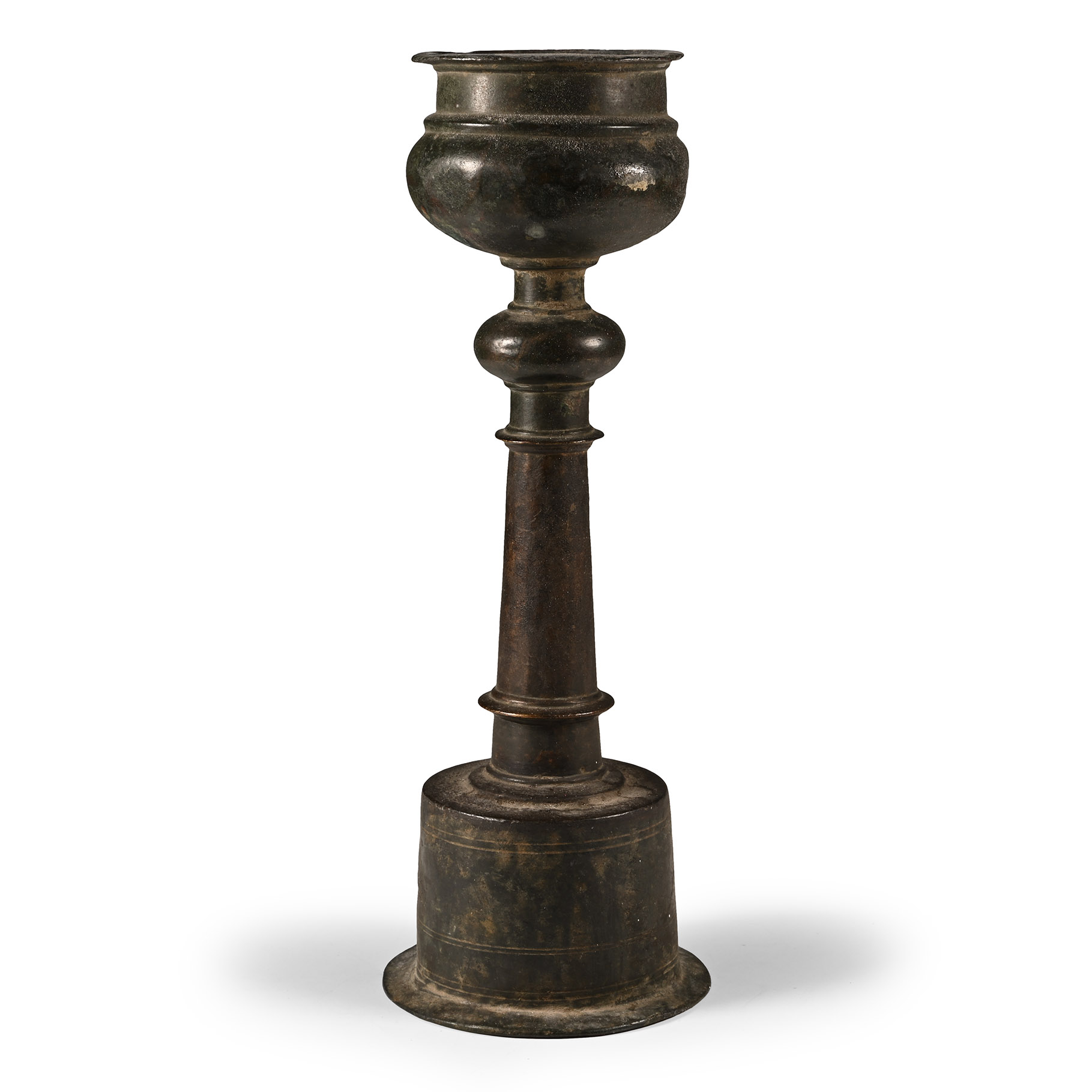 Byzantine Bronze Oil Lamp Stand