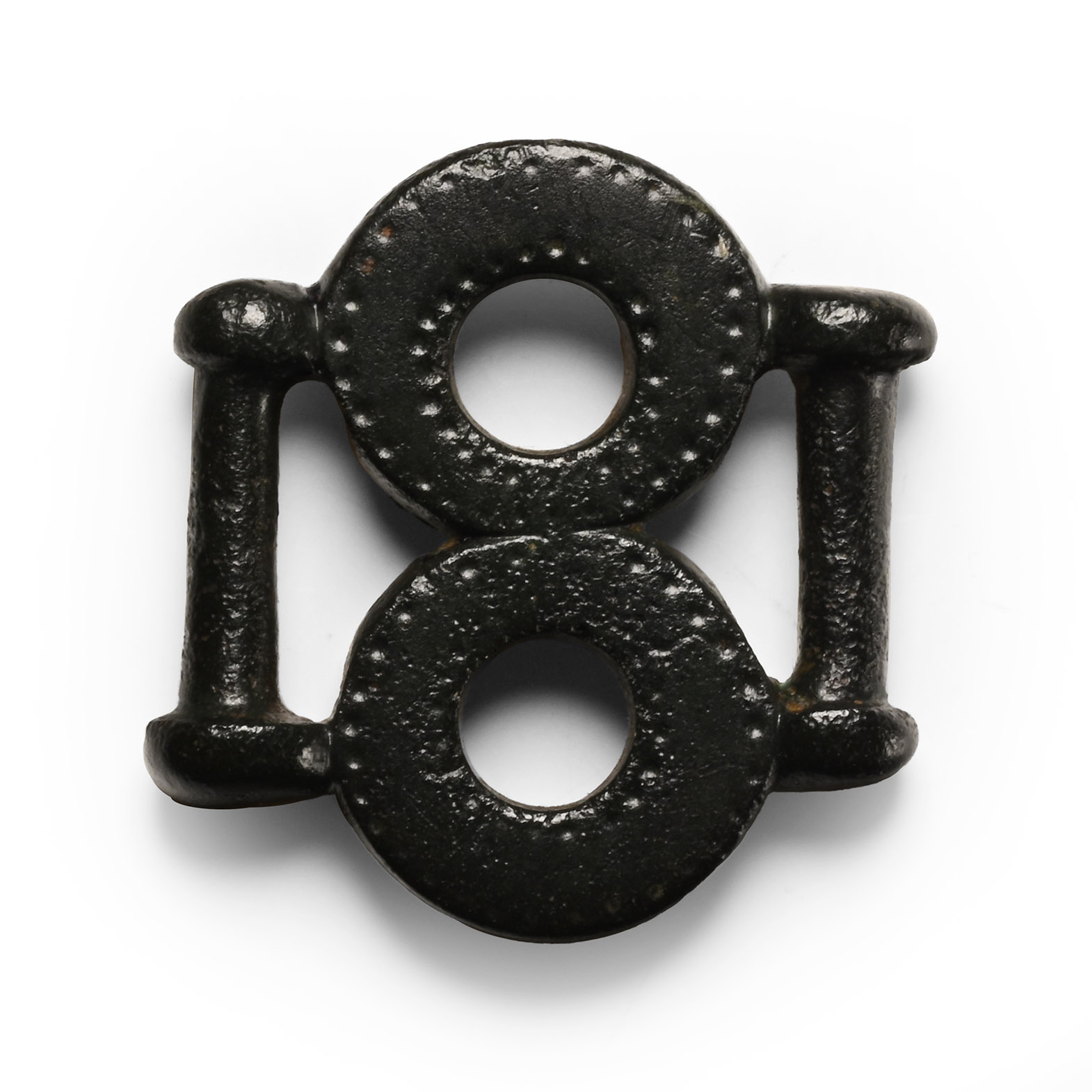 Iron Age Celtic Bronze Decorated Strap Junction