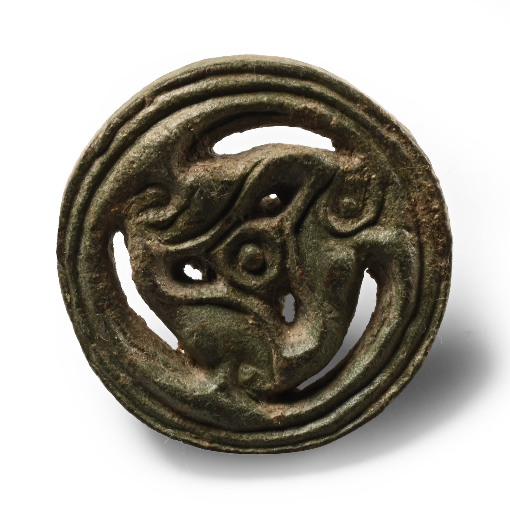 Iron Age Celtic Bronze La Tene Triskele Mount