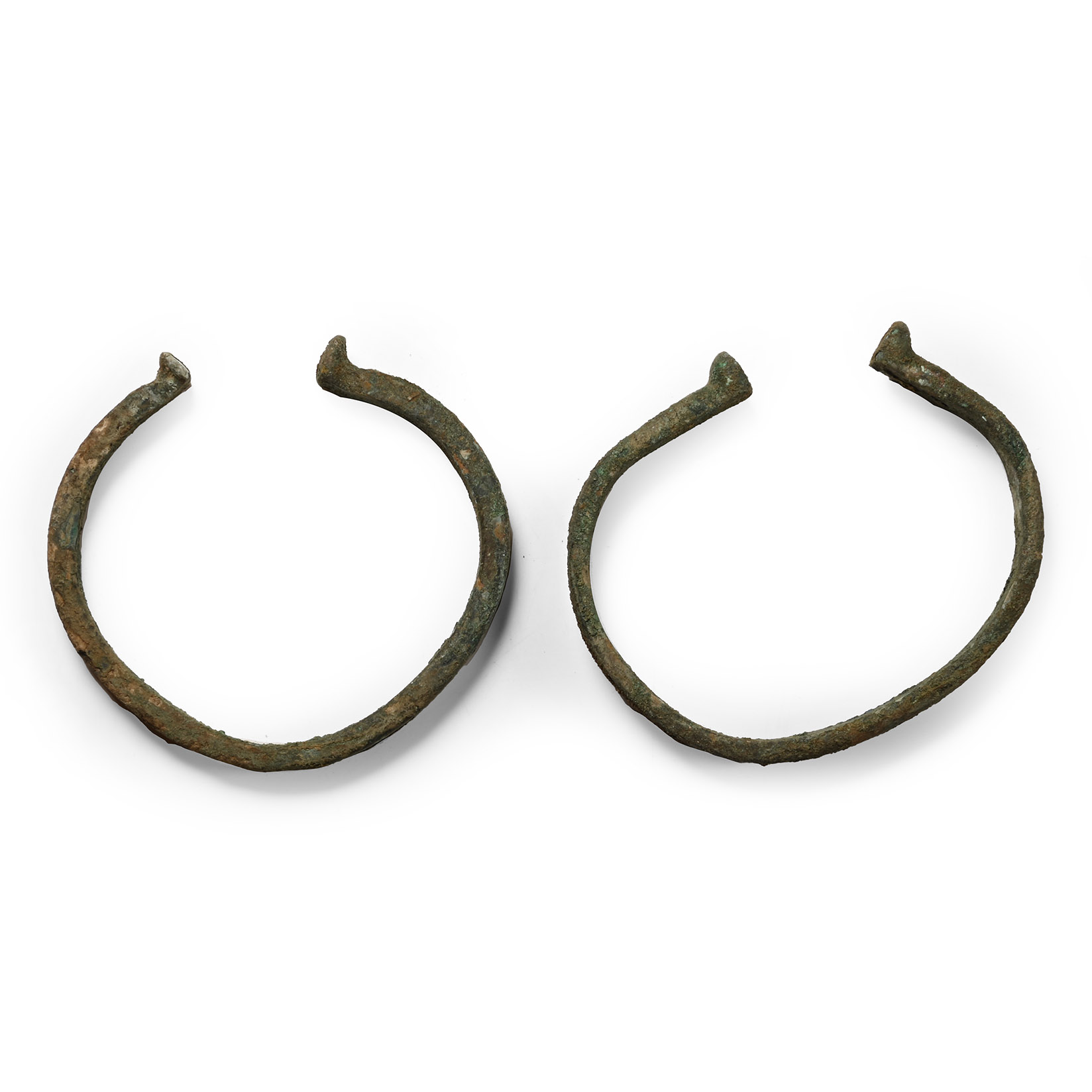 Iron Age Celtic Bronze Bracelet Pair