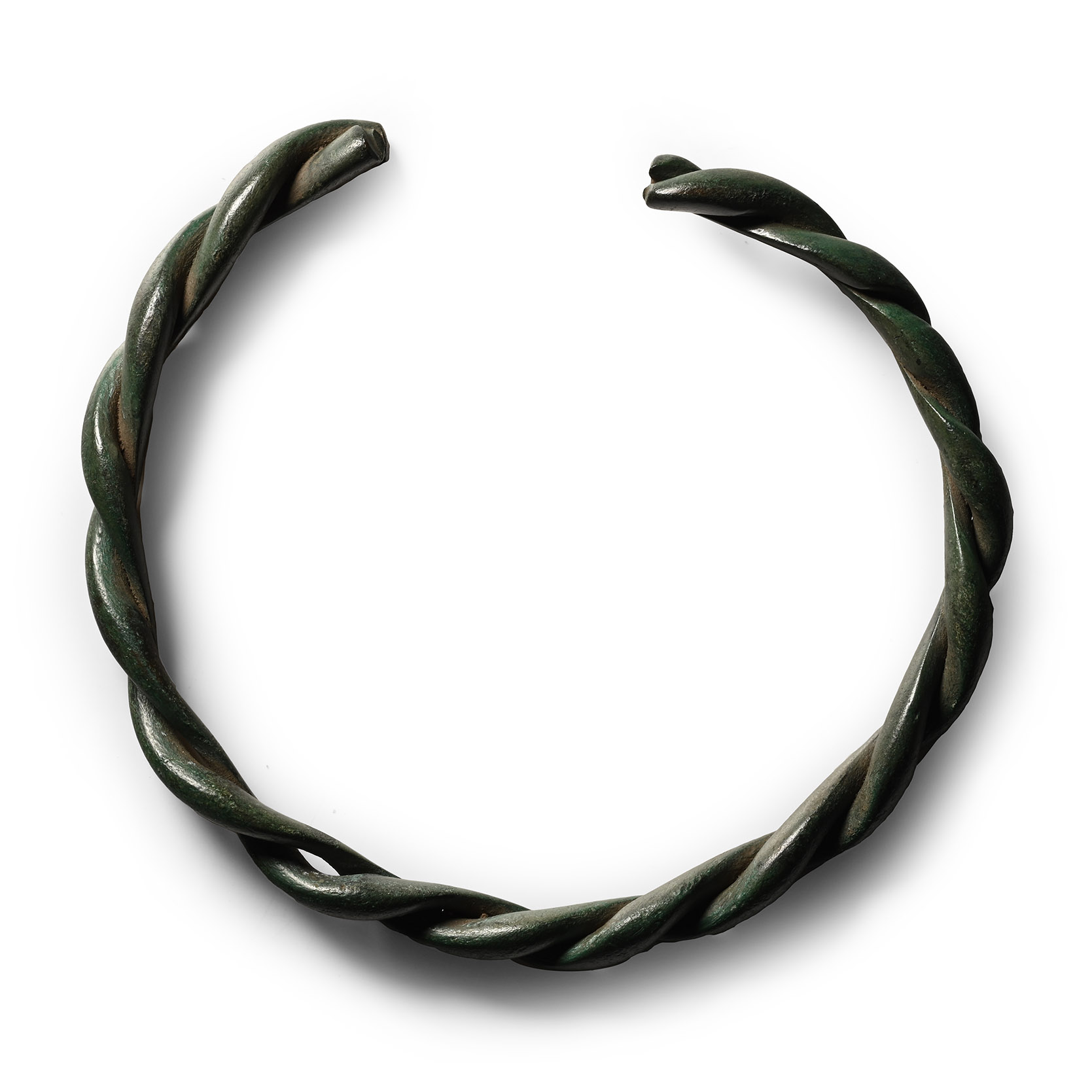 Viking Bronze Twisted Twin Bar Bracelet