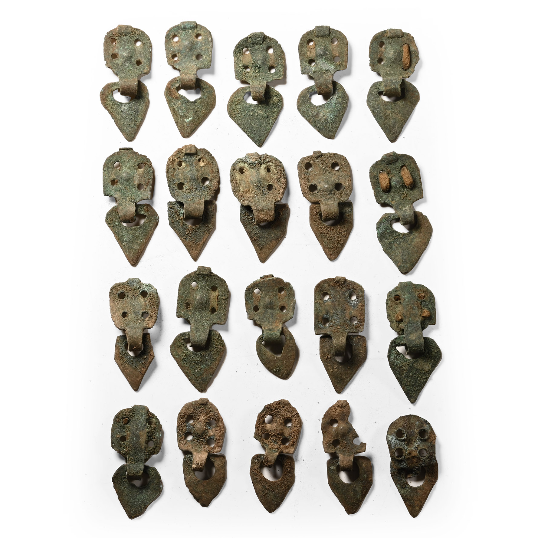 Viking Age Bronze Horse Harness Pendant Set