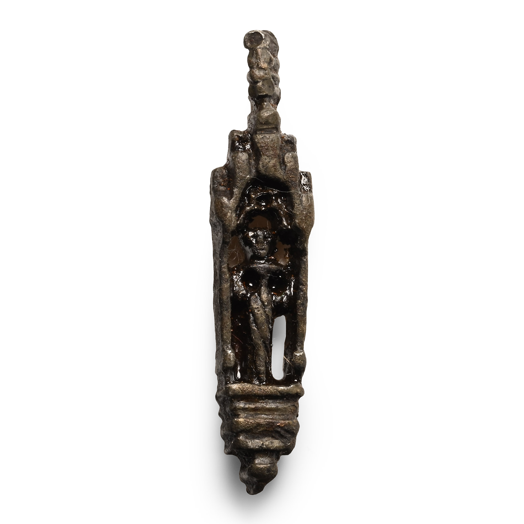 Medieval Bronze Figural Mount