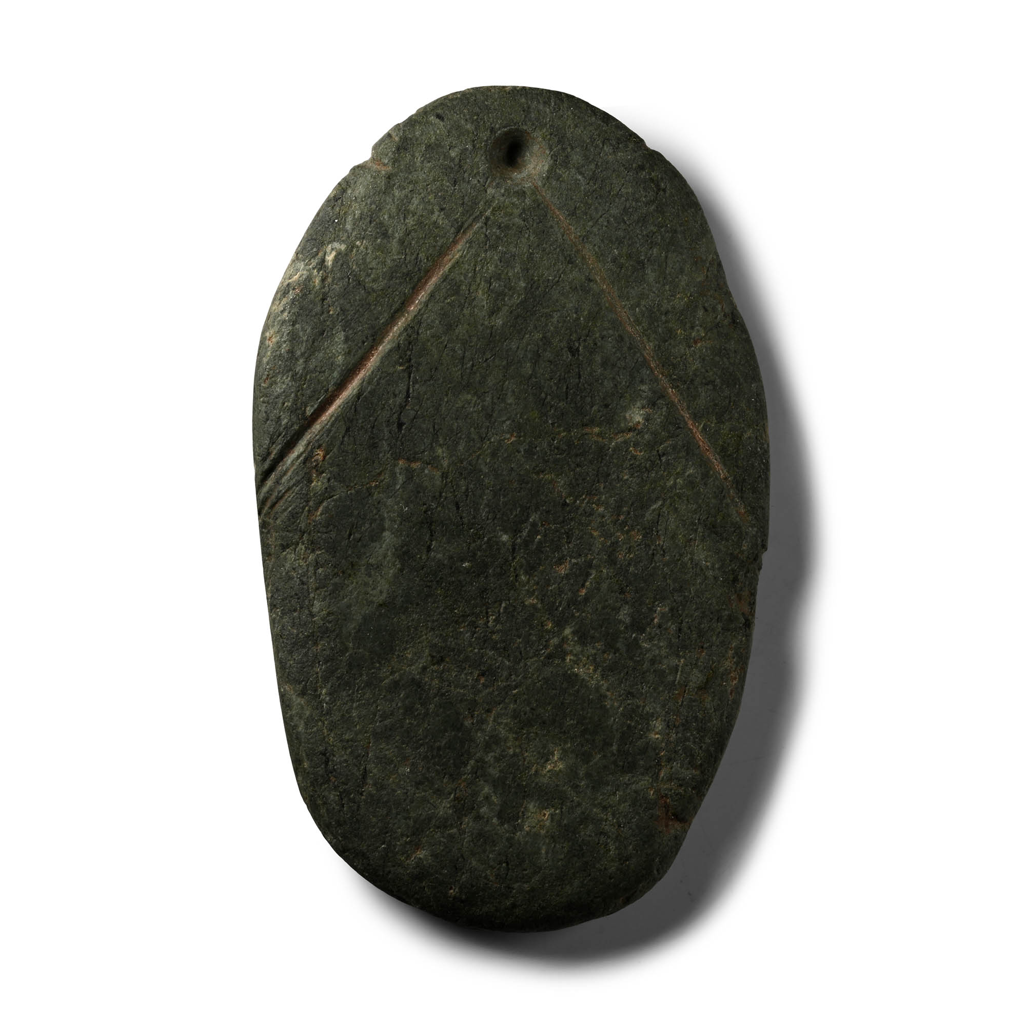 Western Asiatic Schematic Green Schist Idol