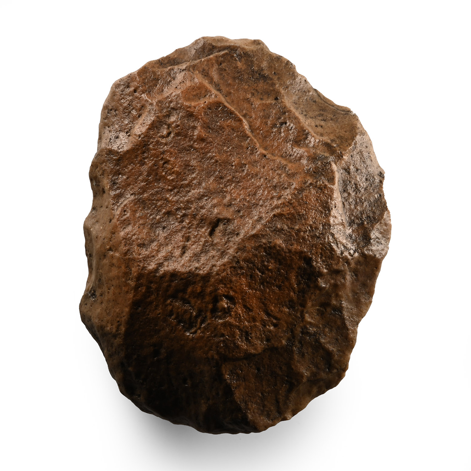 Stone Age Acheulean Dark Red Quartzite 'Homo Erectus' Handaxe