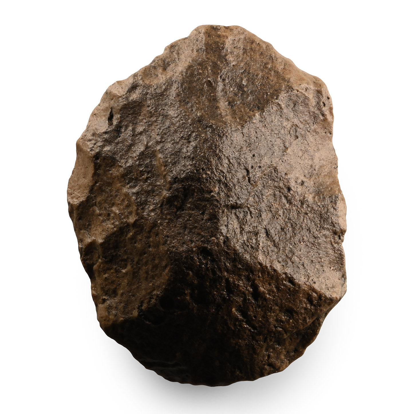 Stone Age Acheulean Dark Red Quartzite 'Homo Erectus' Handaxe