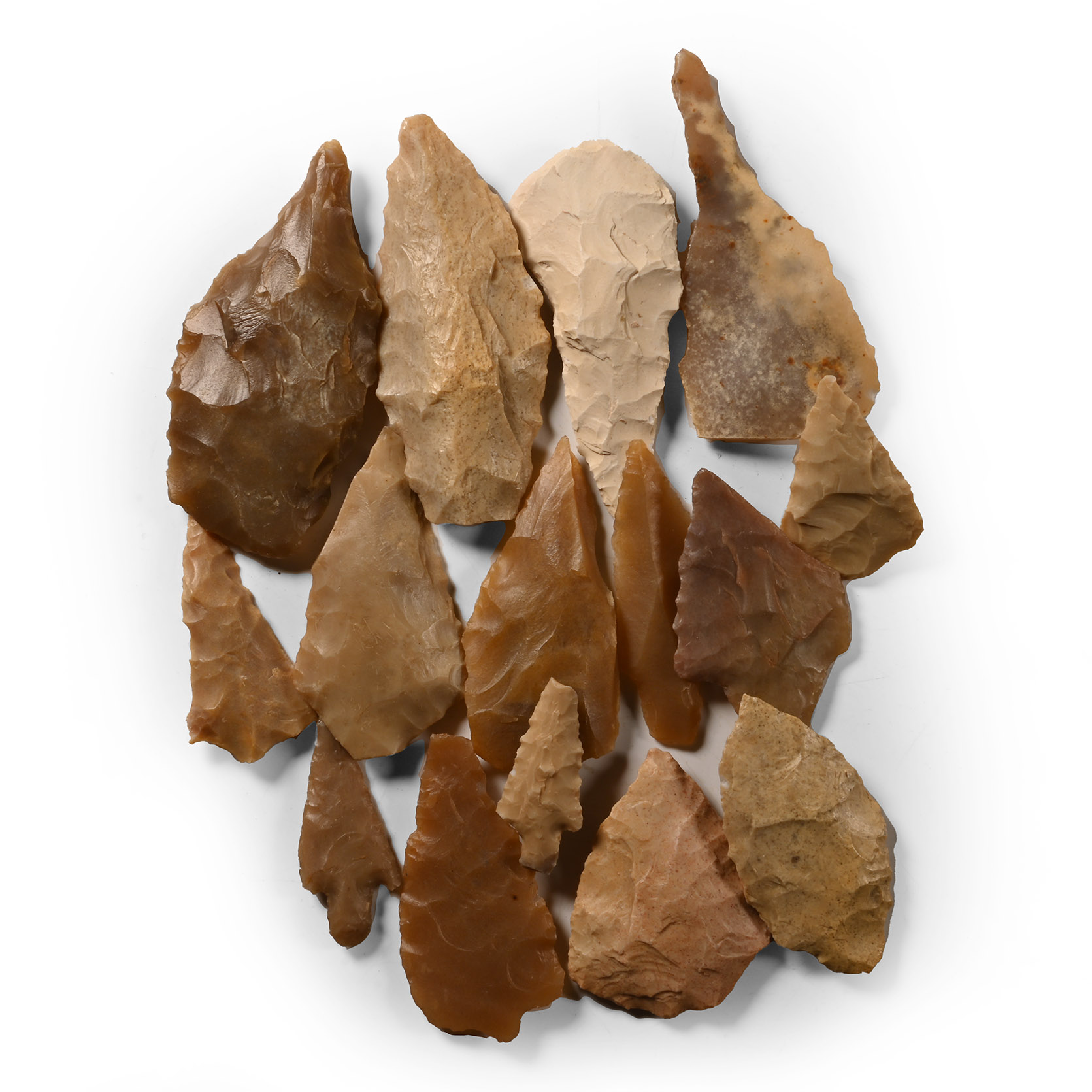 Stone Age Tilemsi Valley Flint Arrowhead and Point Group