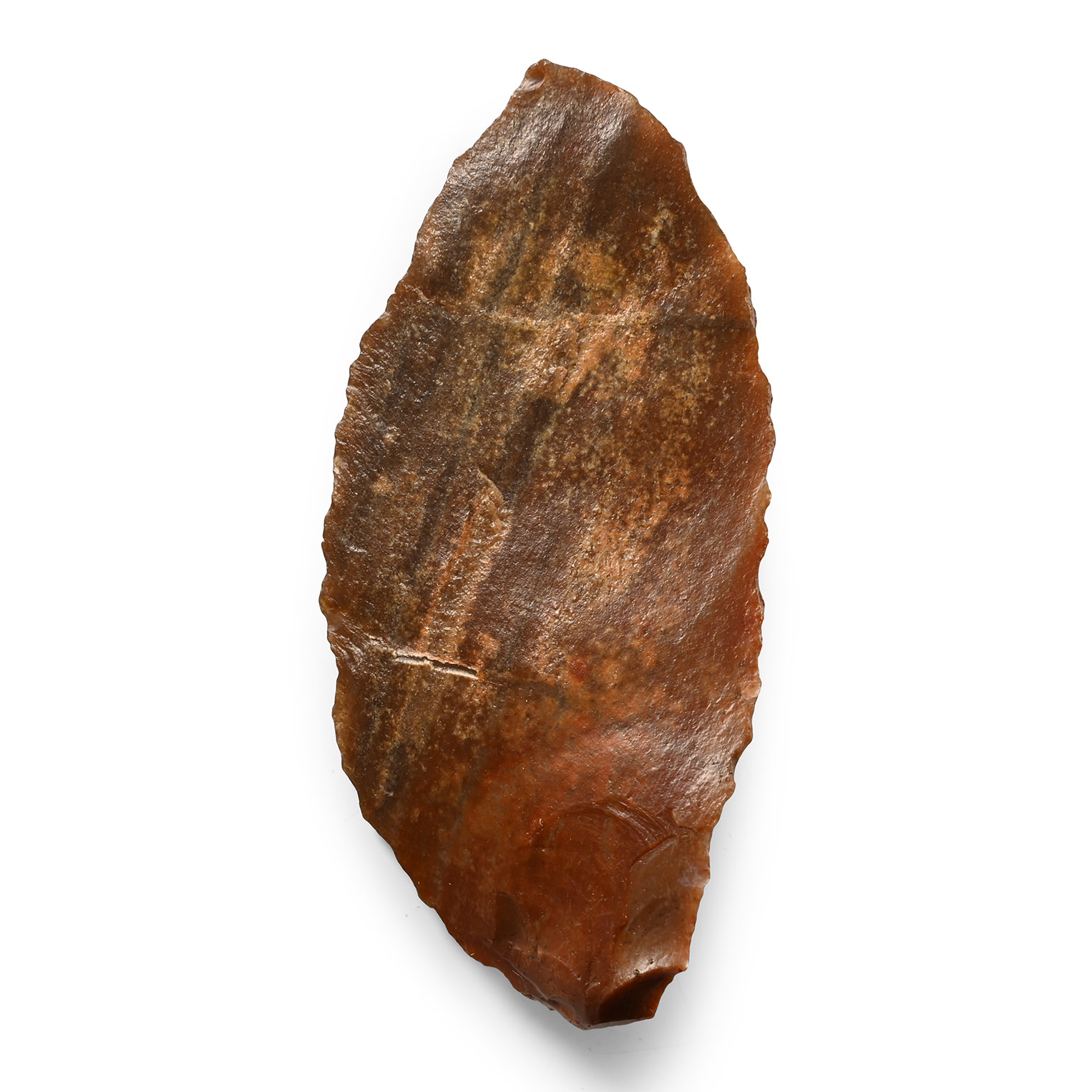 Stone Age Red Jasper Leaf-Shaped  Knife