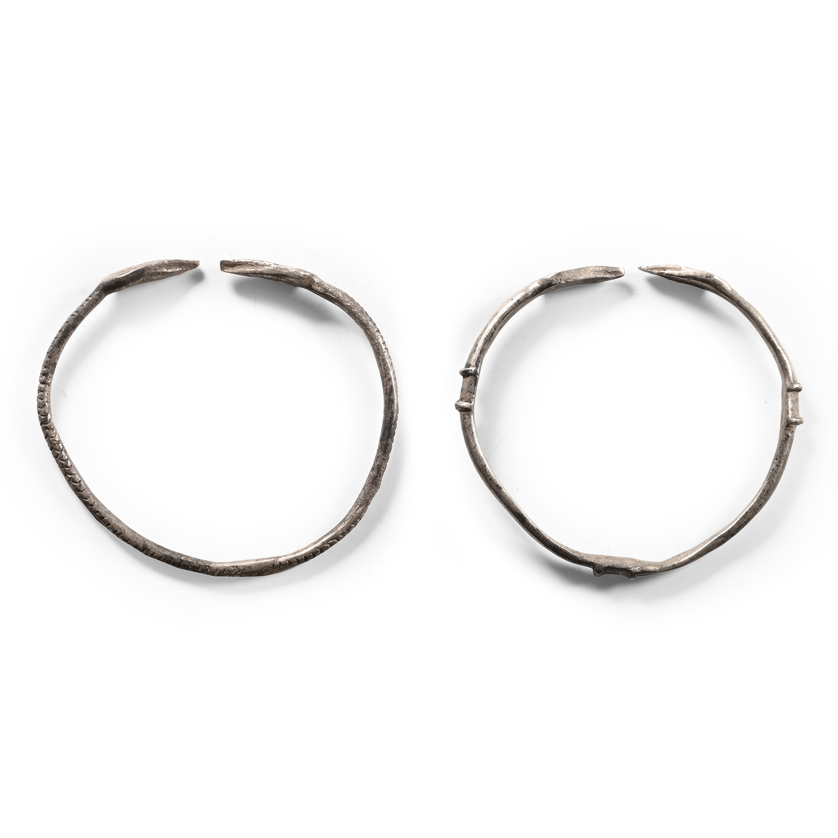 Roman Silver Armilla Bracelet Pair