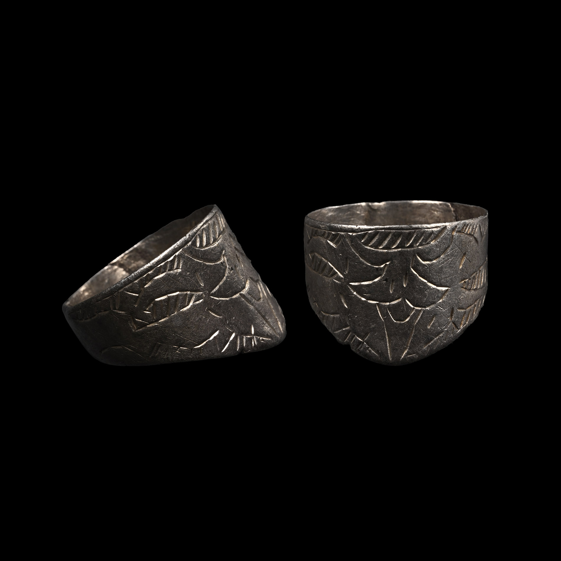 Medieval Silver Archer's Thumb Ring