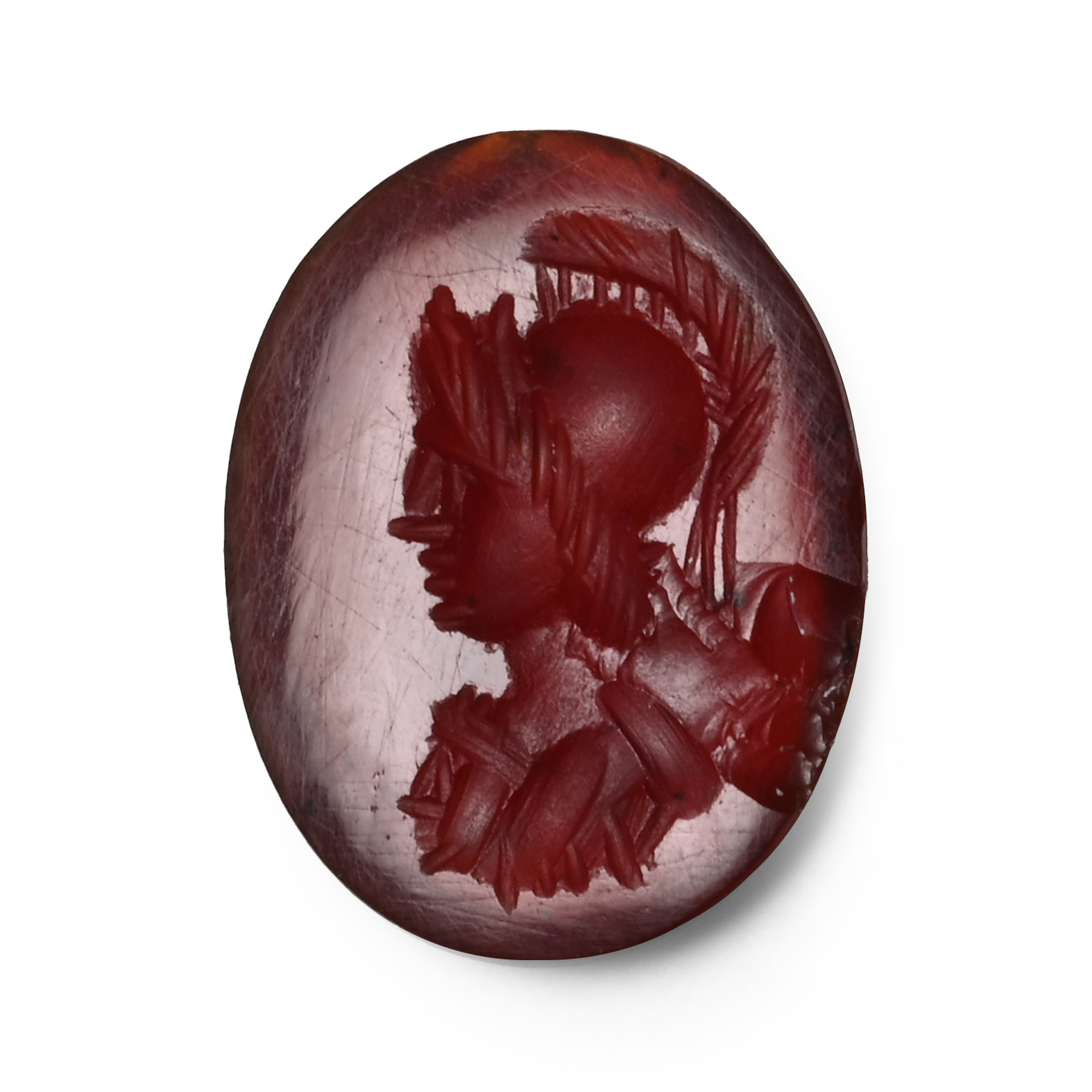 Roman Gemstone with Head of Minerva
