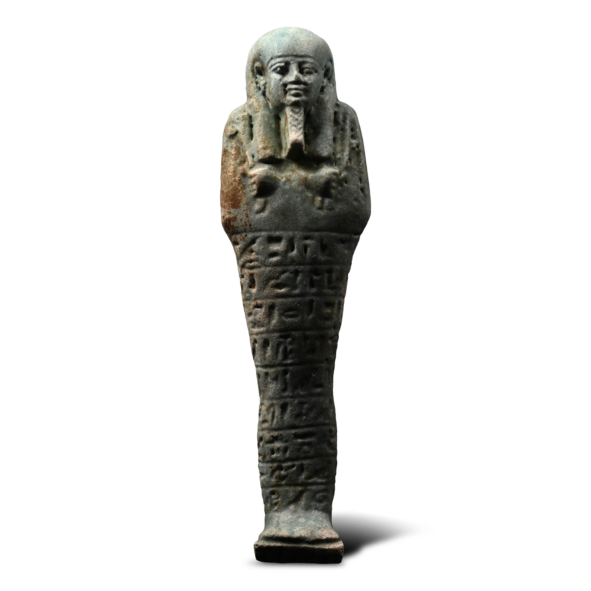 Large Egyptian Blue Glazed Hieroglyphic Shabti