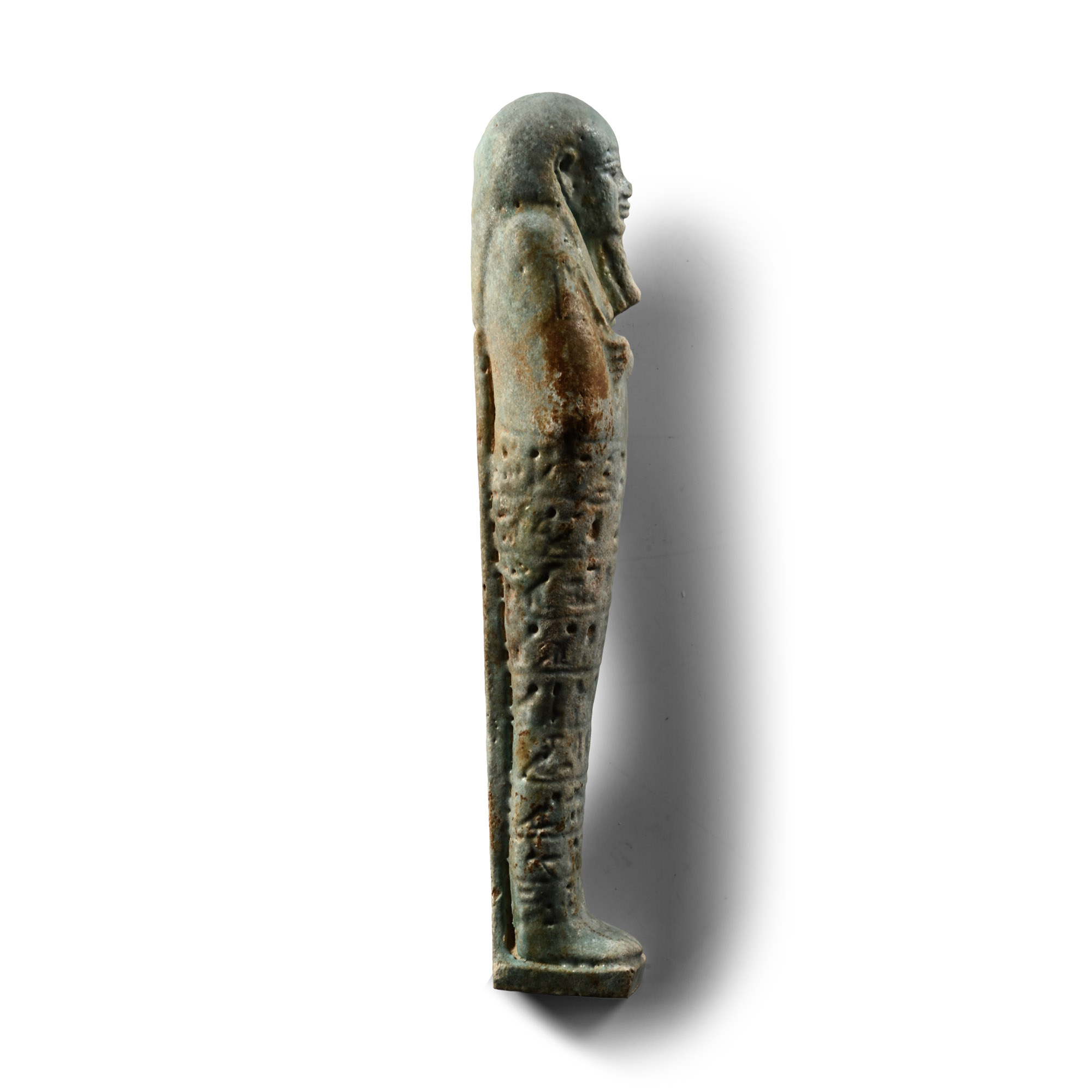 Large Egyptian Blue Glazed Hieroglyphic Shabti