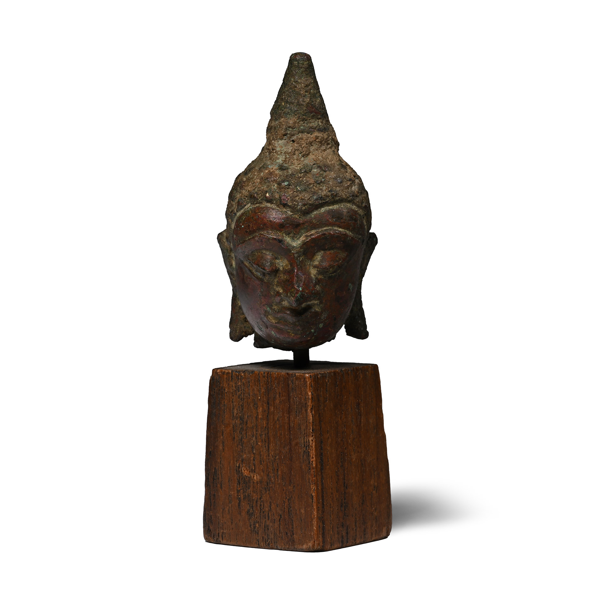 Thai Bronze Head of Buddha