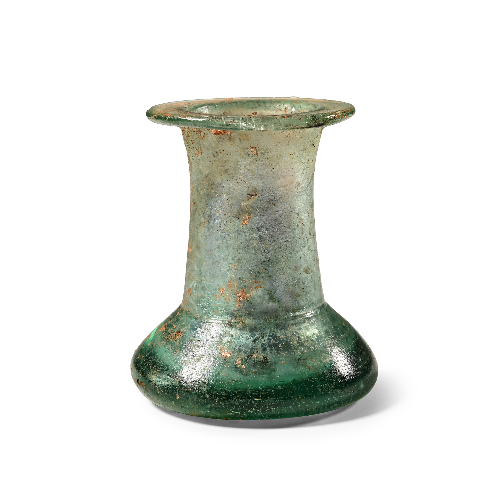 Late Roman Heavy Glass Flask