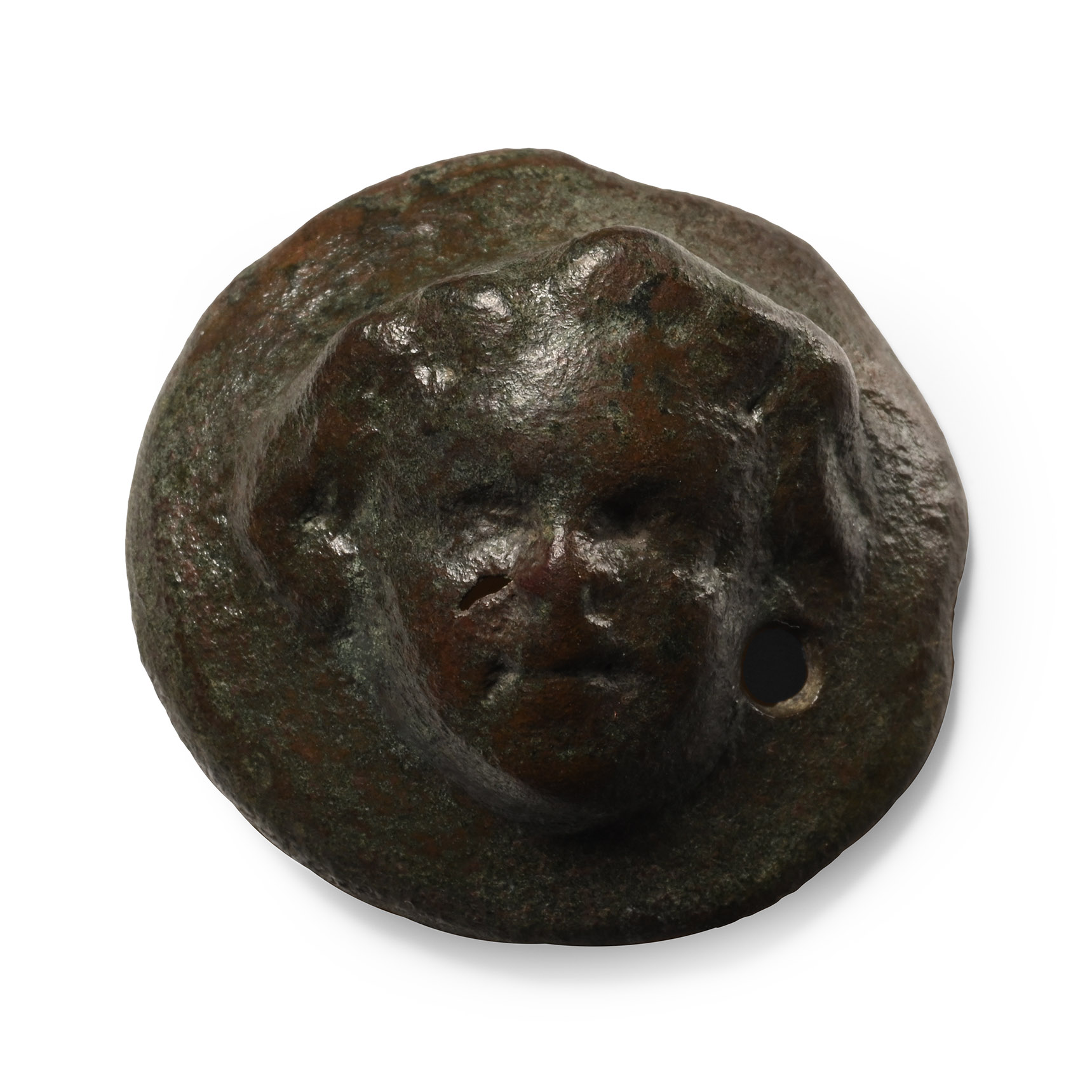 Roman Bronze Putto Mount
