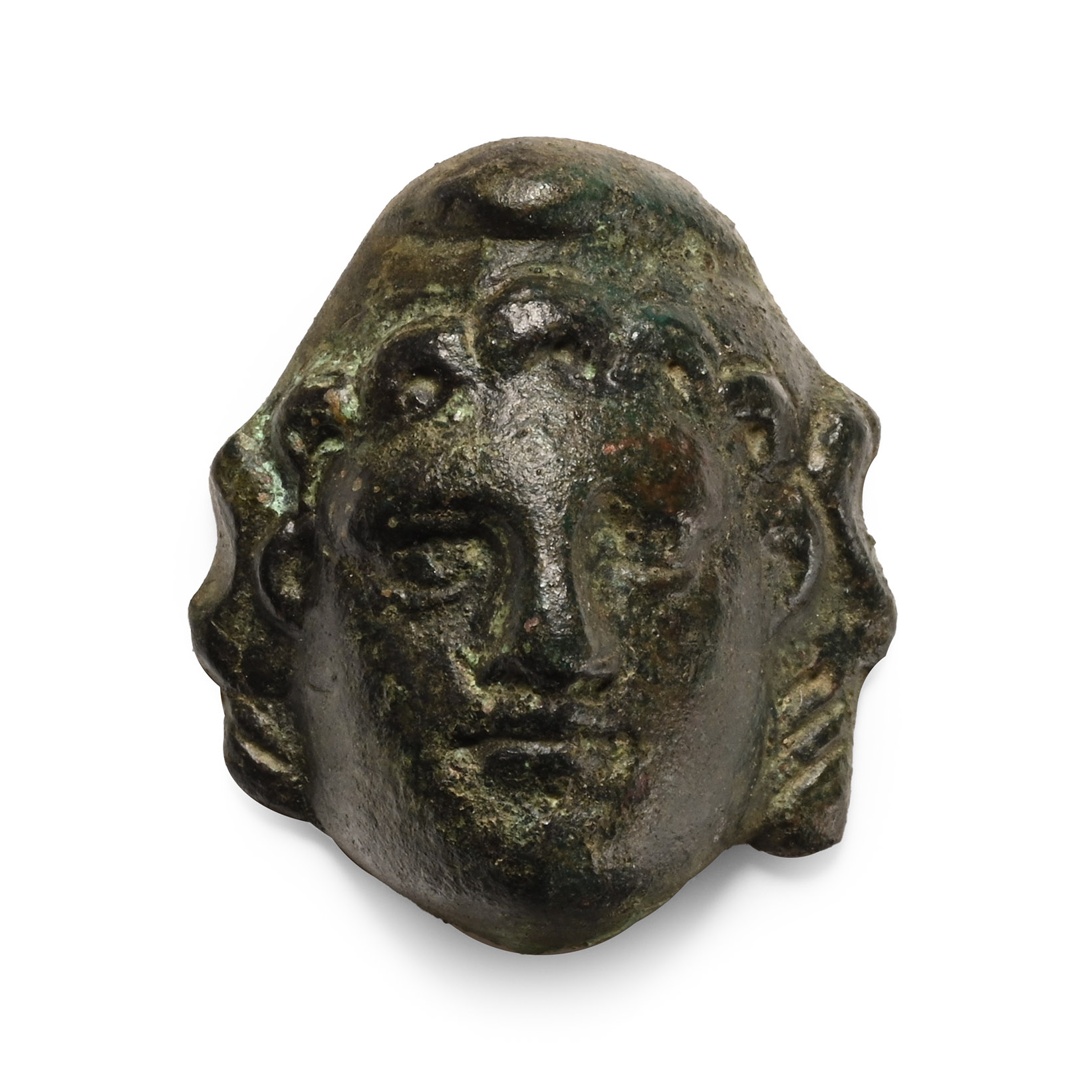 Roman Bronze Head of Attis Mount