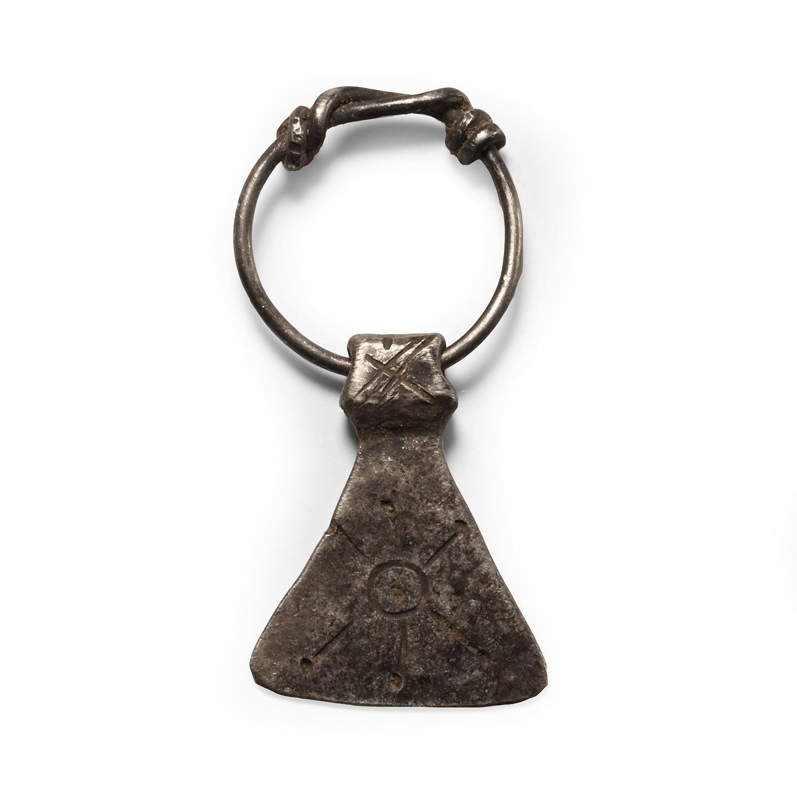Viking Age Silver Axehead Pendant