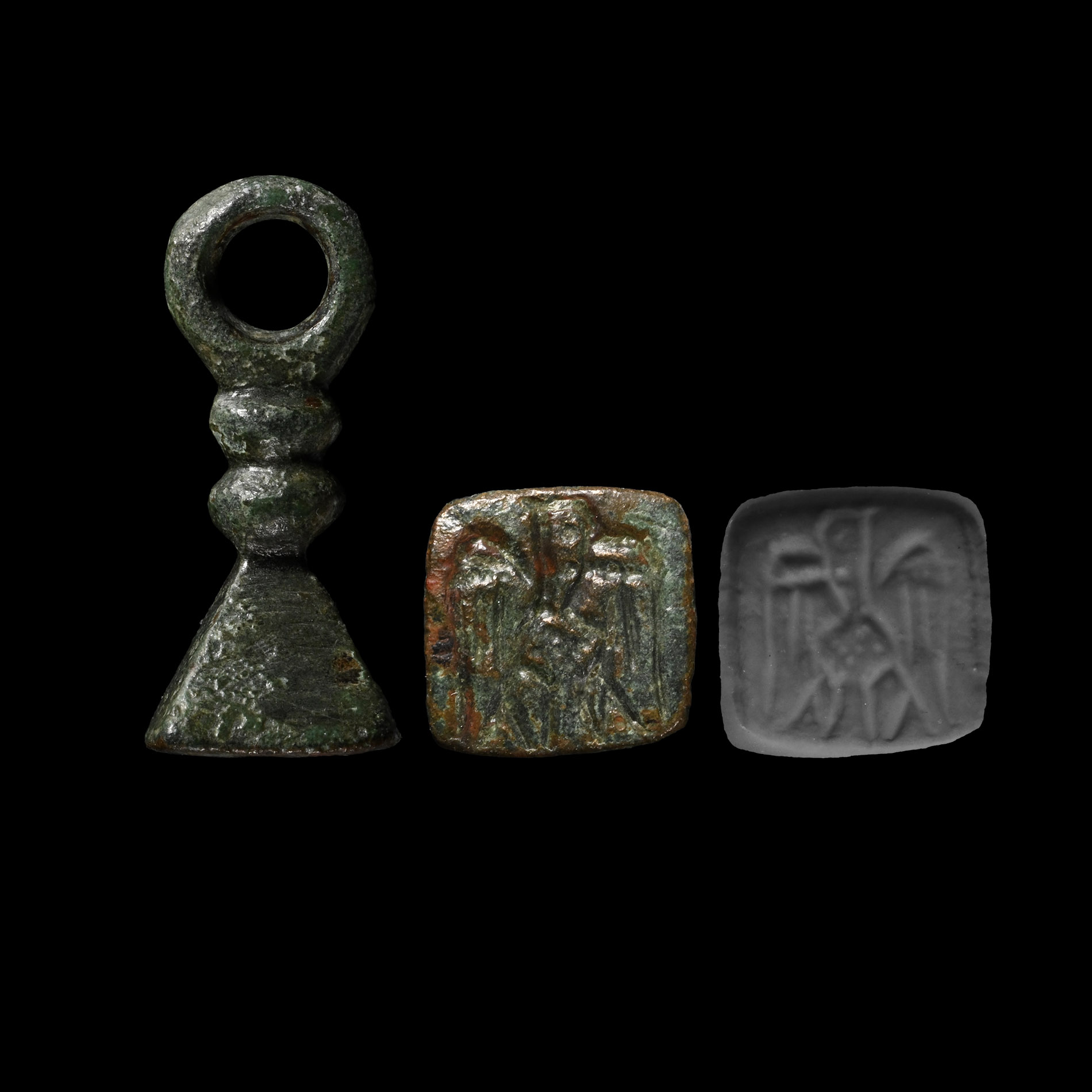 Byzantine Bronze Seal Matrix with Eagle