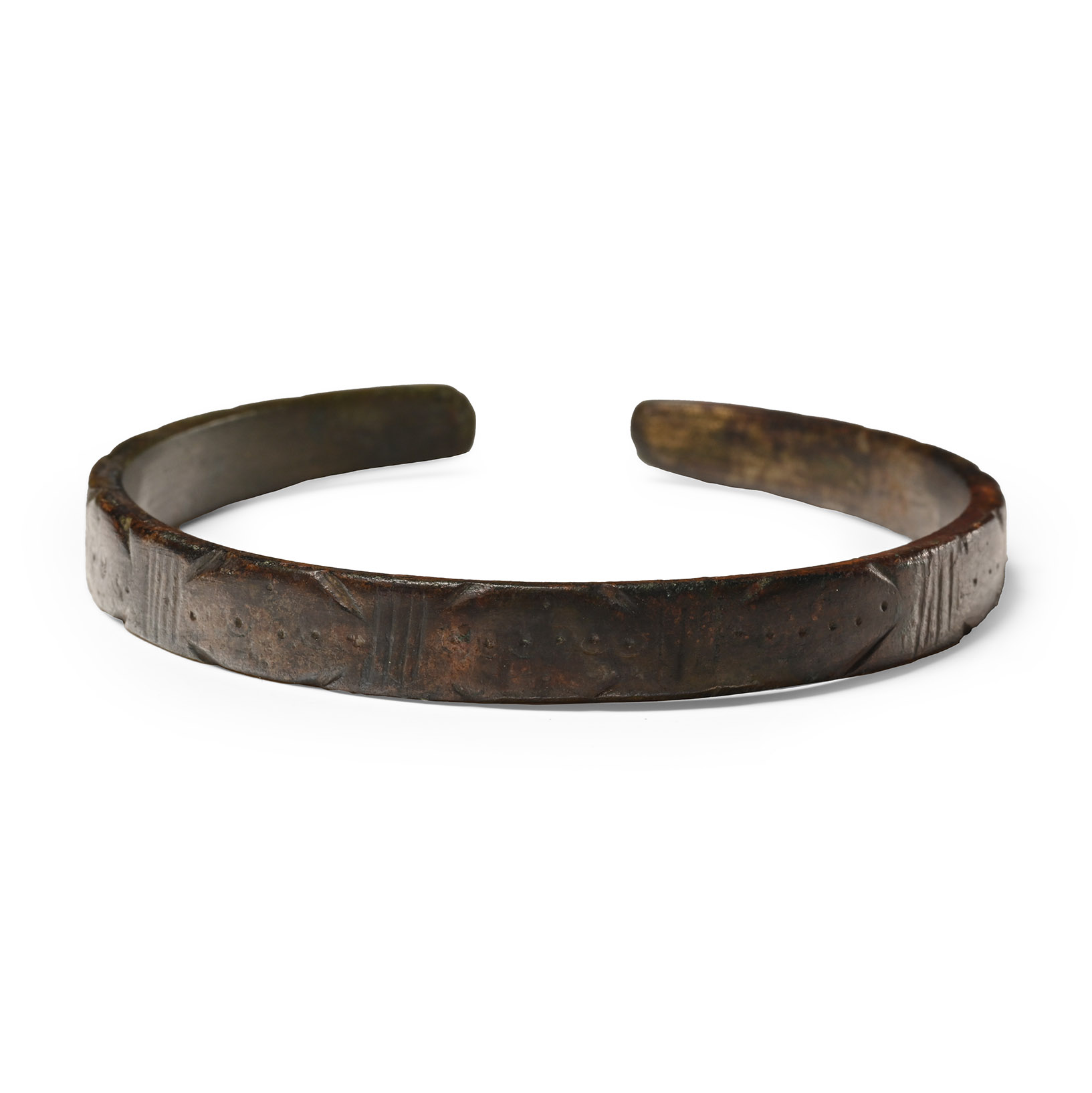 Late Roman Decorated Bronze Bracelet