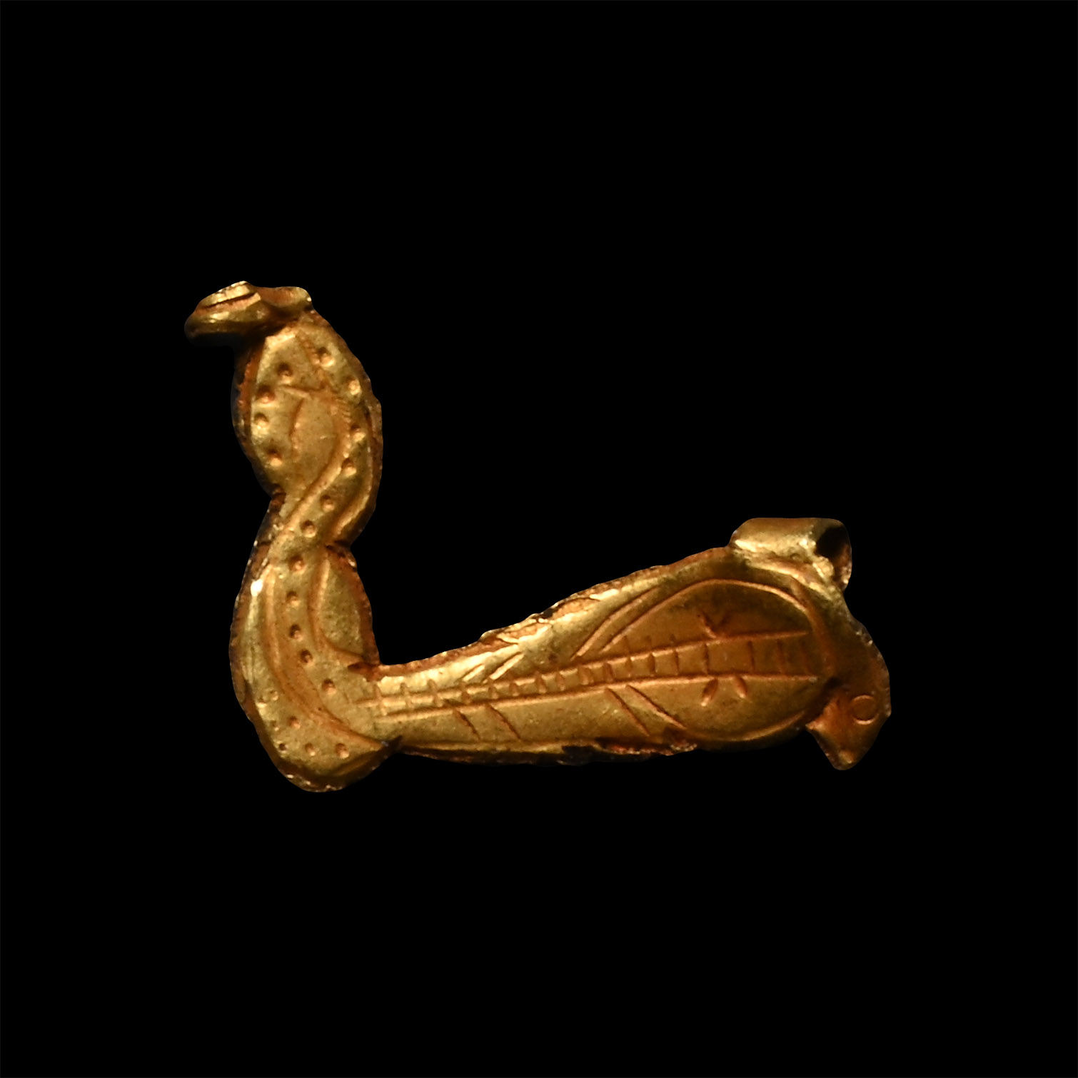 Egyptian Gold Cobra Amulet
