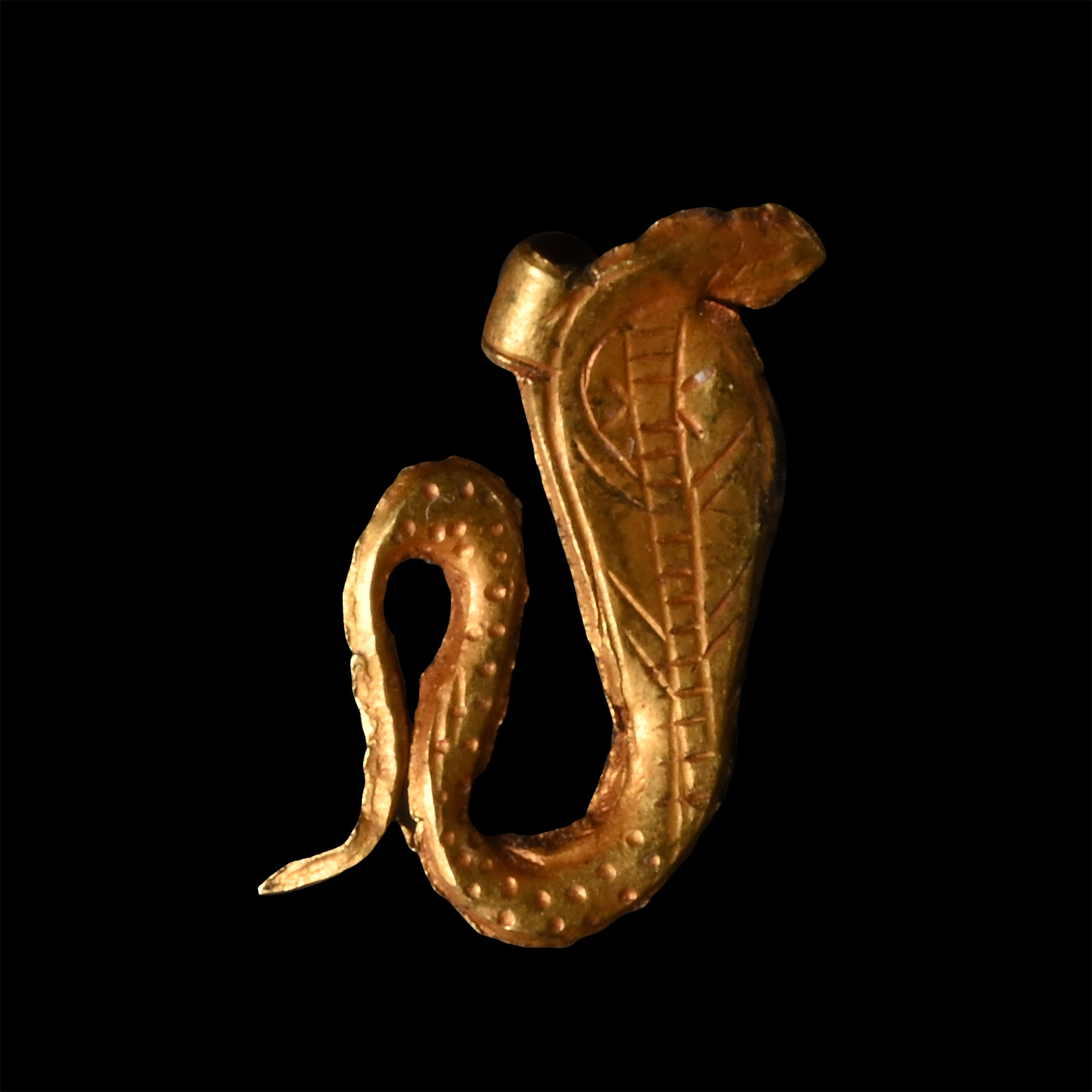 Egyptian Gold Cobra Amulet