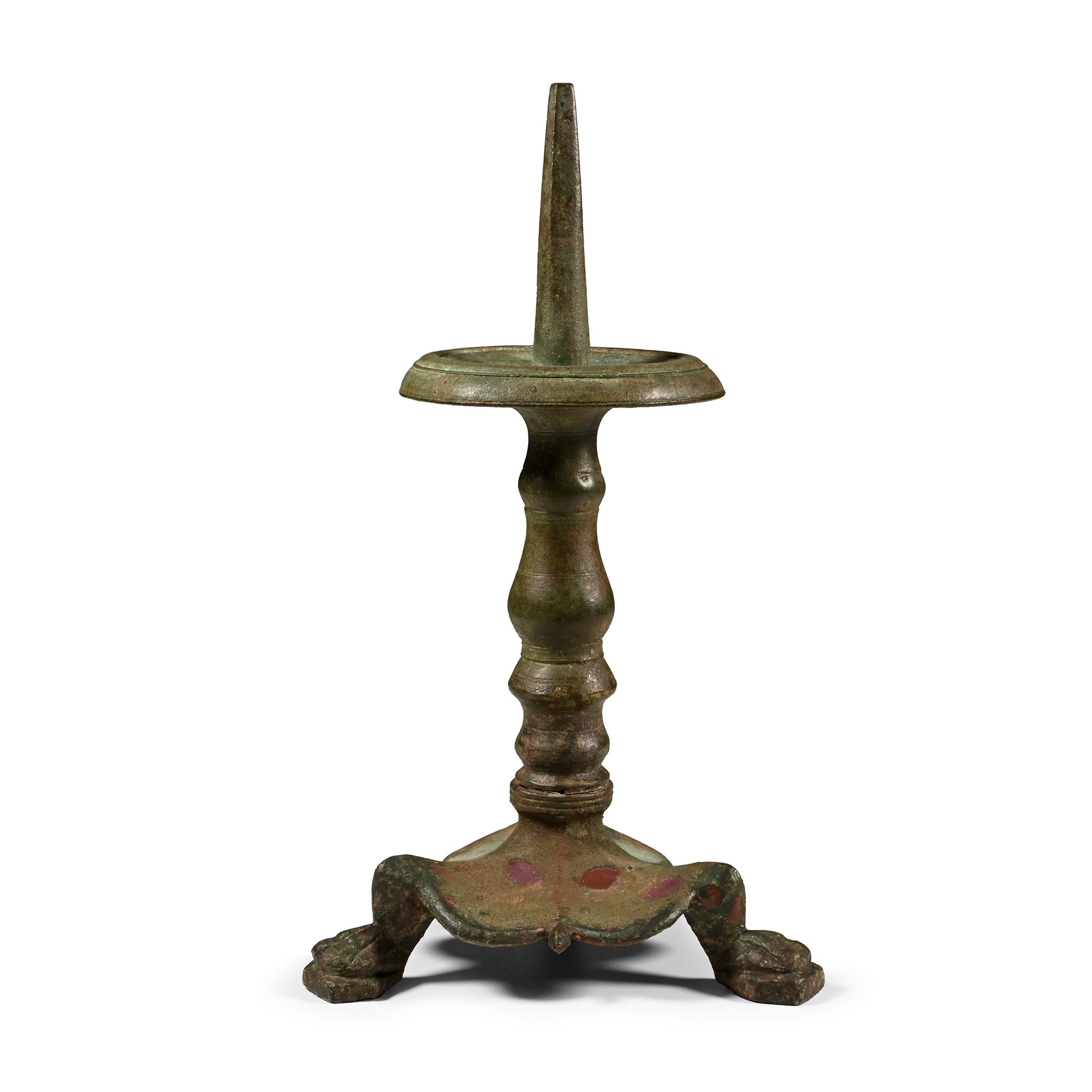 Roman Bronze Tripod Lamp Base