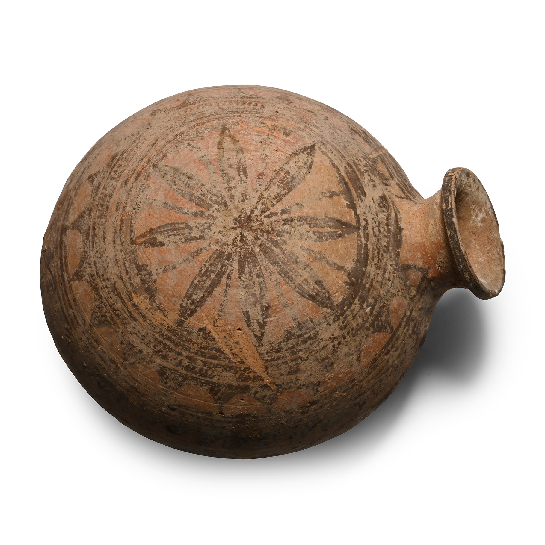 Large Western Asiatic Terracotta Pilgrim's Flask
