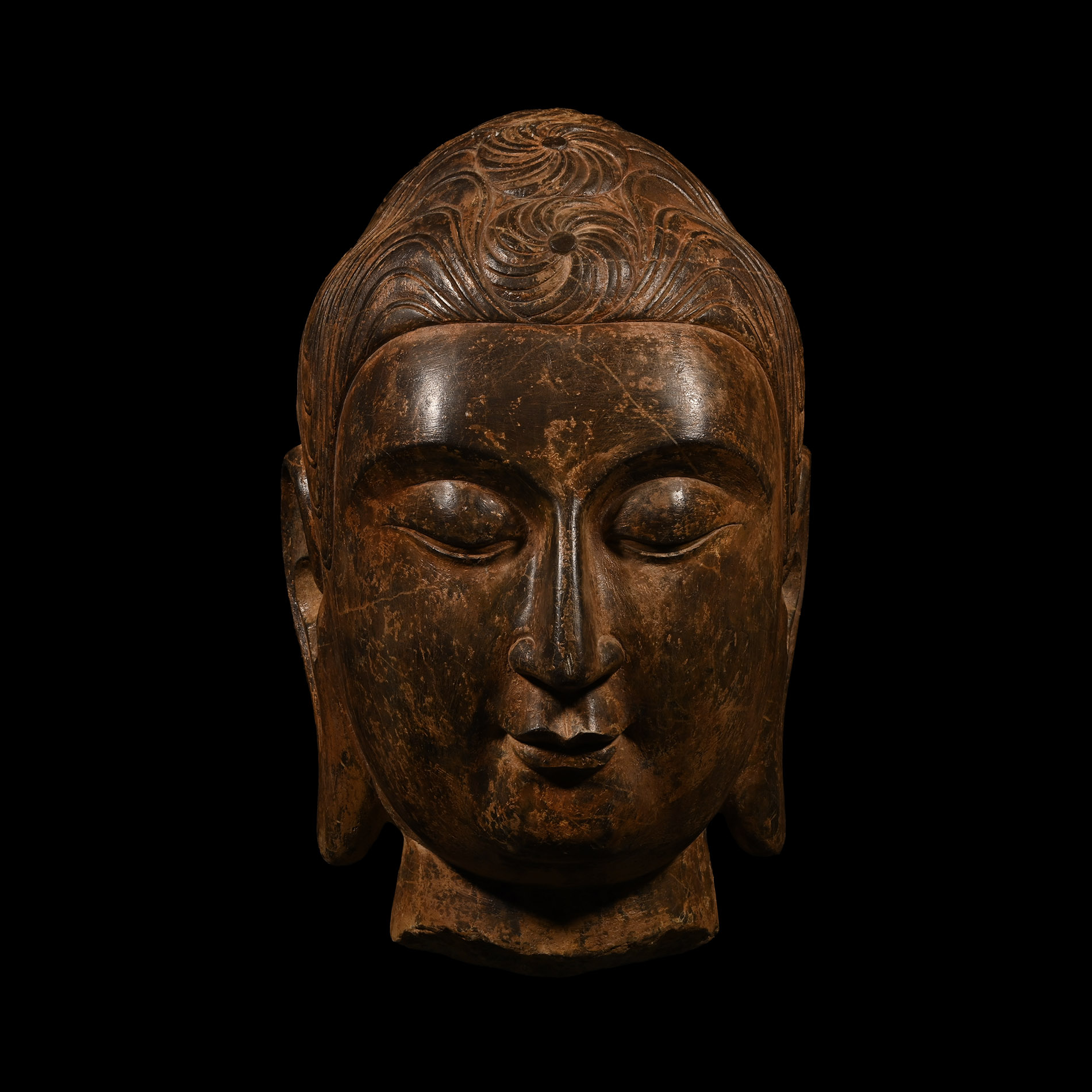 Monumental Chinese Tang Stone Head