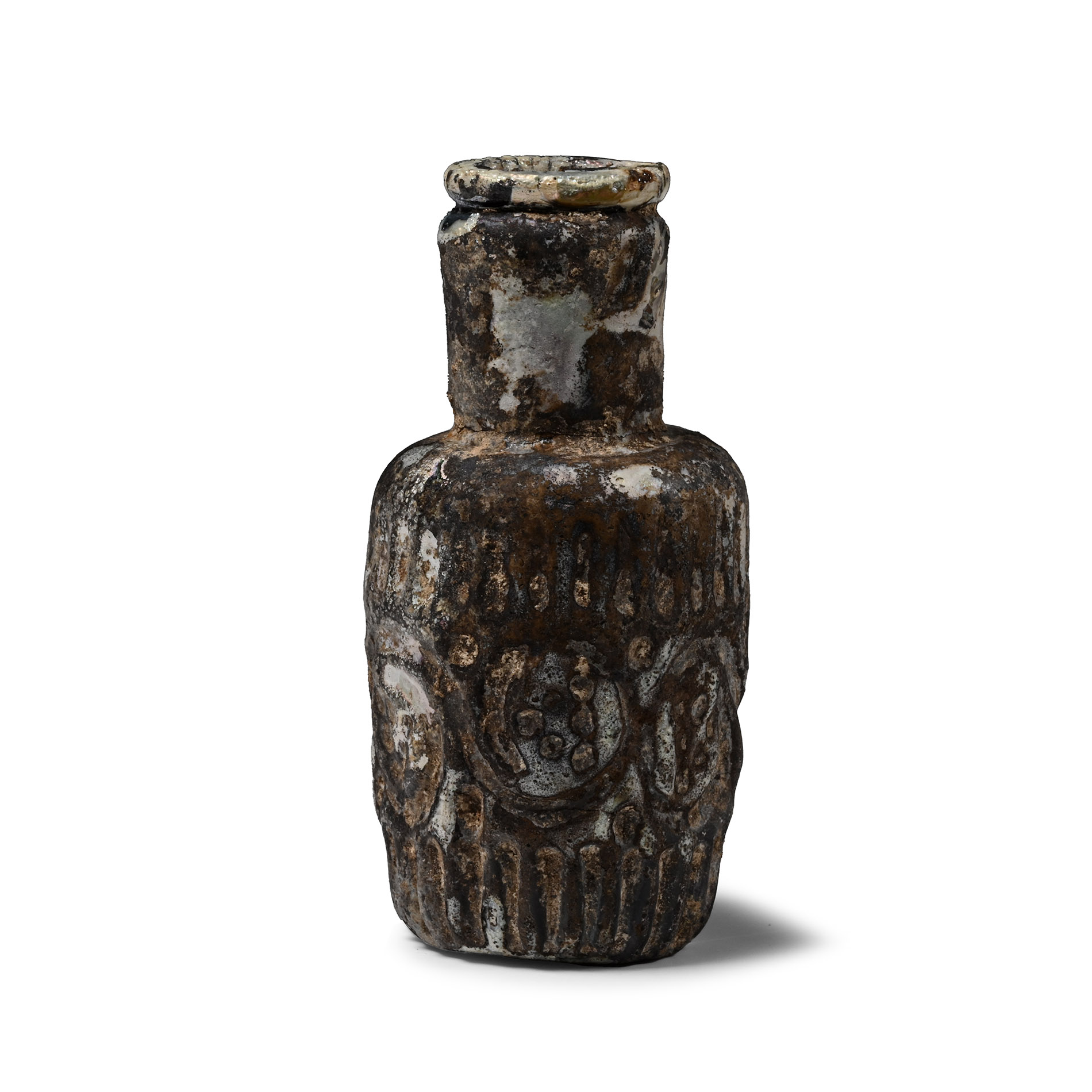 Western Asiatic Mould Blown Glass Flask