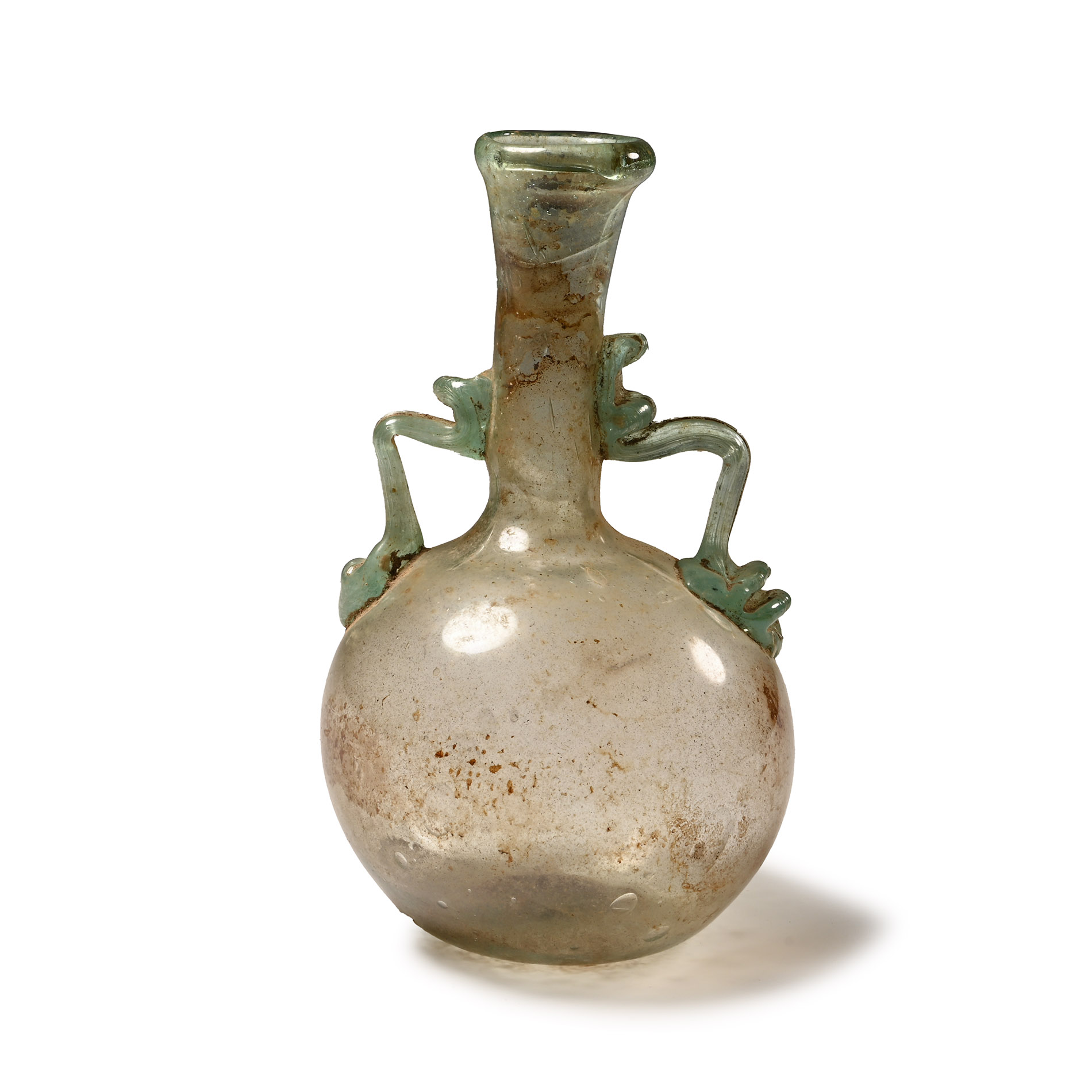 Roman Two-Handled Glass Flask