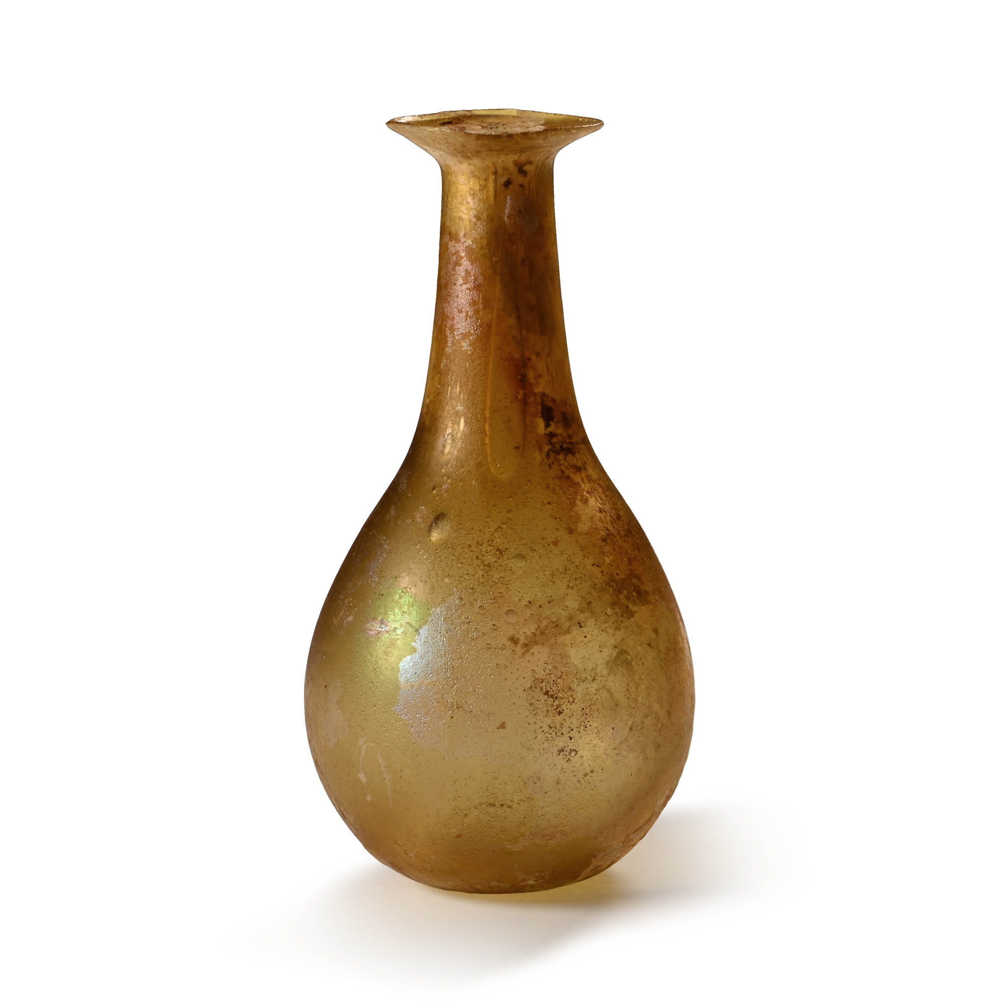 Roman Honey-Coloured Glass Unguentarium