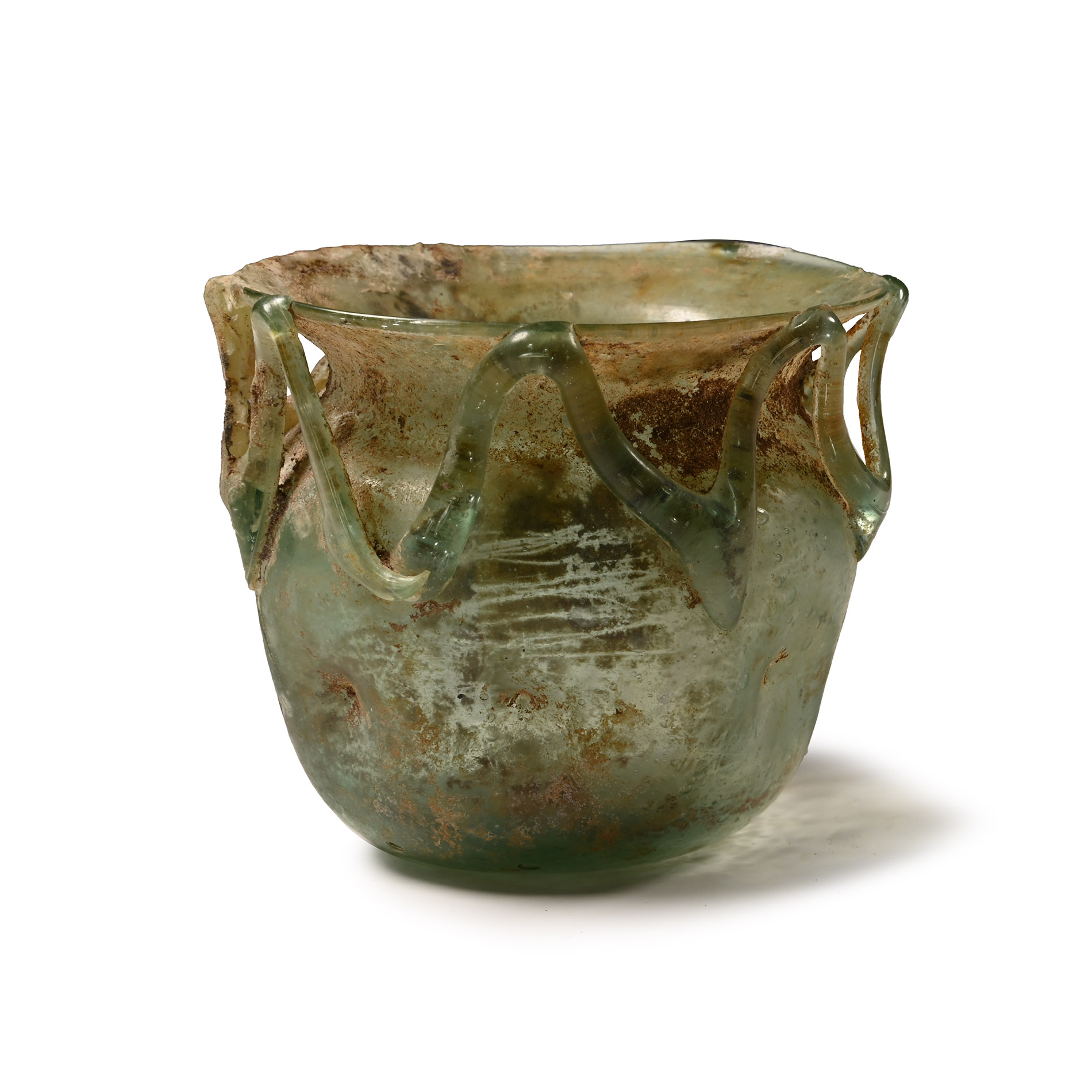 Roman Glass Jar with Trail