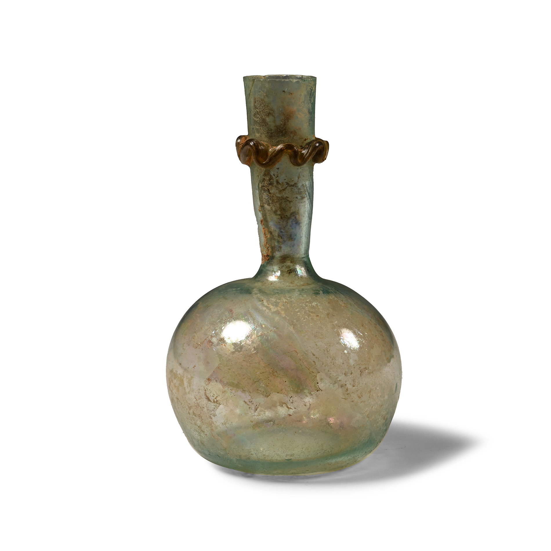 Roman Decorated Glass Flask