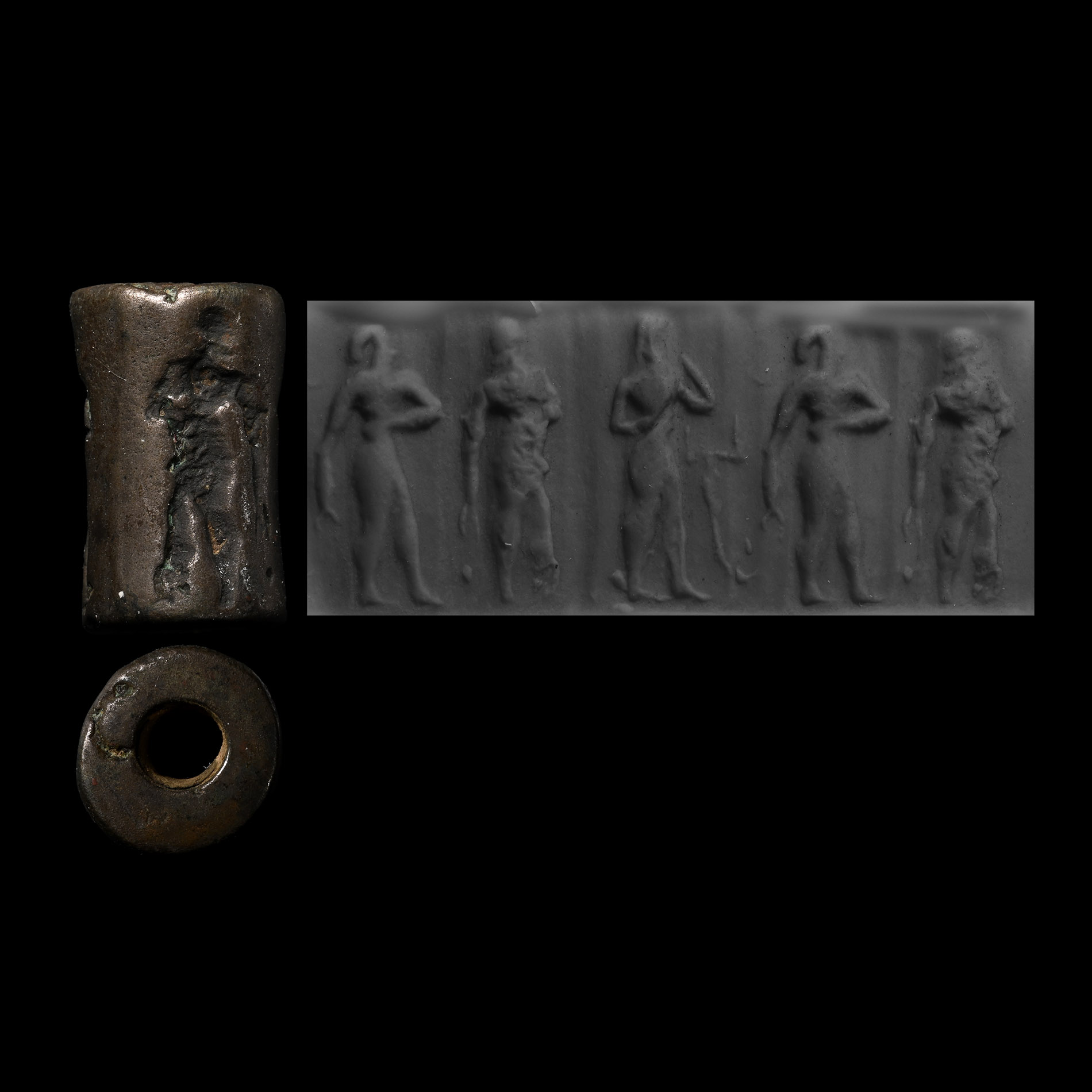 Mesopotamian Stone School Exercise Cylinder Seal