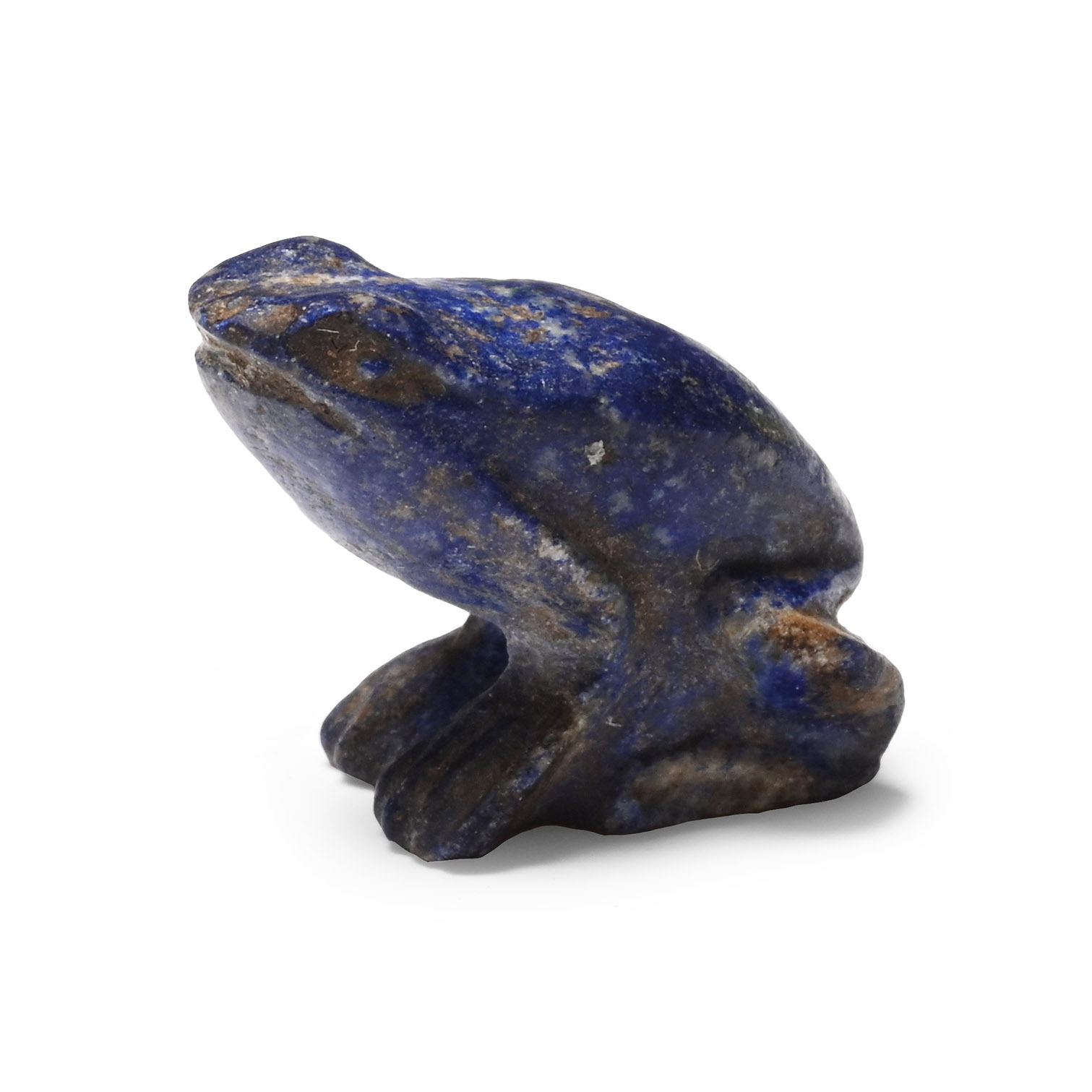 Egyptian Lapis Lazuli Frog Amulet